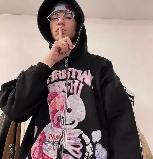 Japanese Brand Hoodie Oversize Fashion Zip Up Hoodie Size US M / EU 48-50 / 2 - 1 Thumbnail