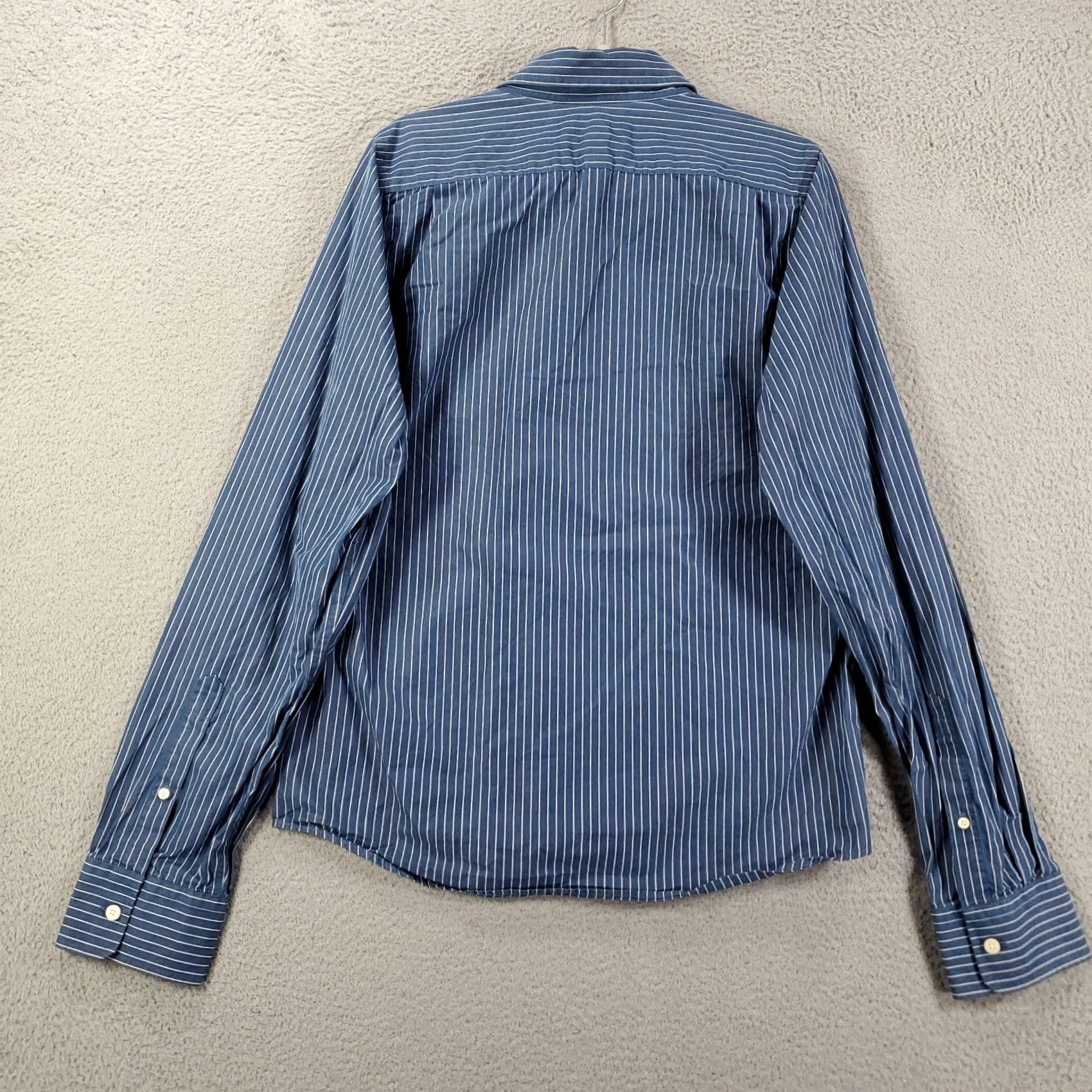 Abercrombie & Fitch Abercrombie & Fitch Button-Up Shirt Mens XL Blue Striped 90s Preppy Button-Down Collared Long Sleeve 100% Cotton Size US XL / EU 56 / 4 - 6 Thumbnail