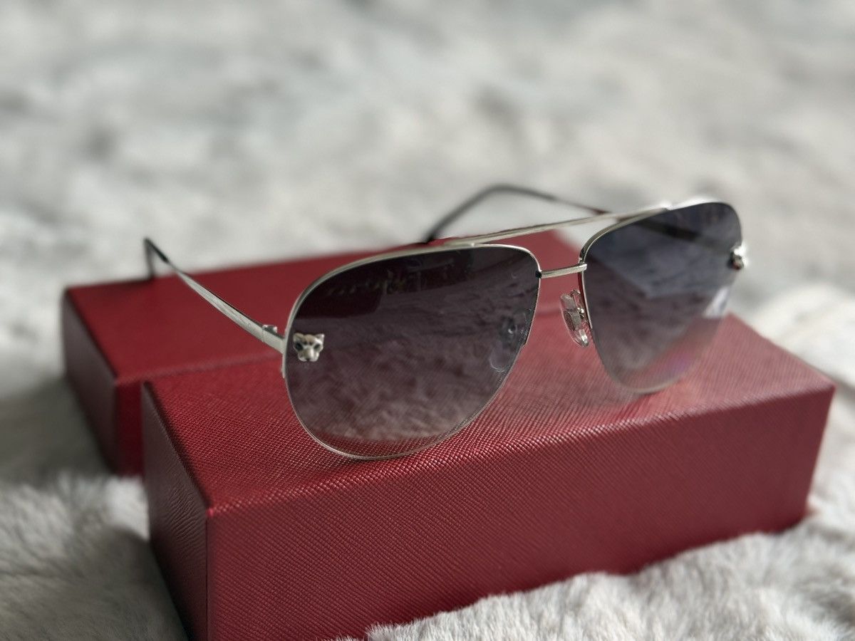 Cartier Cartier Santos-Dumont Aviator Sunglasses Size ONE SIZE - 1 Thumbnail