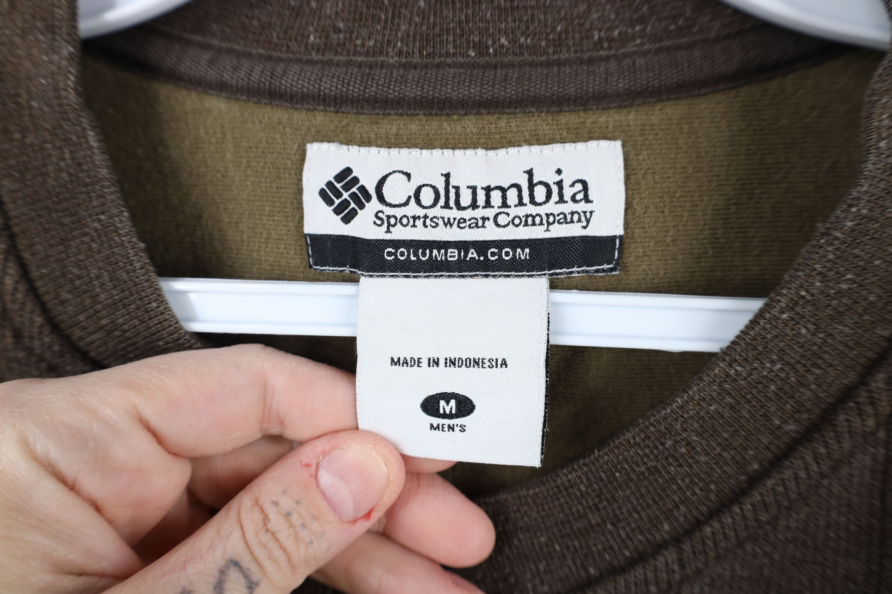 Columbia × Vintage Vintage 90s Y2K Columbia Ribbed Long Sleeve T-Shirt Brown Size US M / EU 48-50 / 2 - 9 Thumbnail