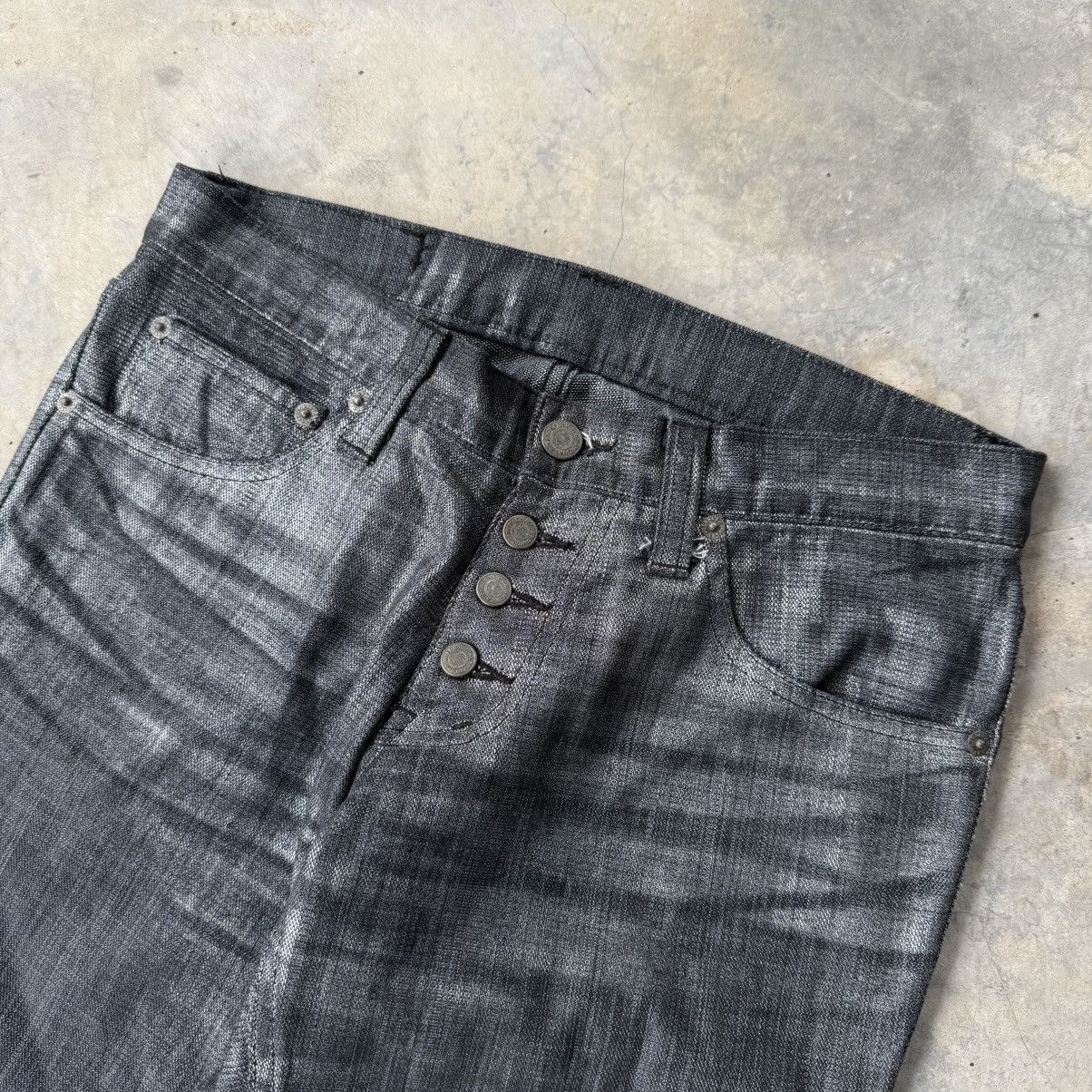 Tornado Mart Vintage Tornado Mart Flare Wax Jeans Size US 30 / EU 46 - 3 Thumbnail