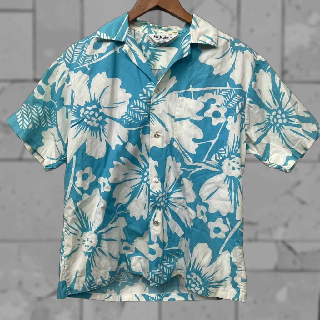 Vintage VINTAGE Kailua Button-Up Shirt Mens M Blue Floral Hawaiian Size US M / EU 48-50 / 2 - 1 Thumbnail