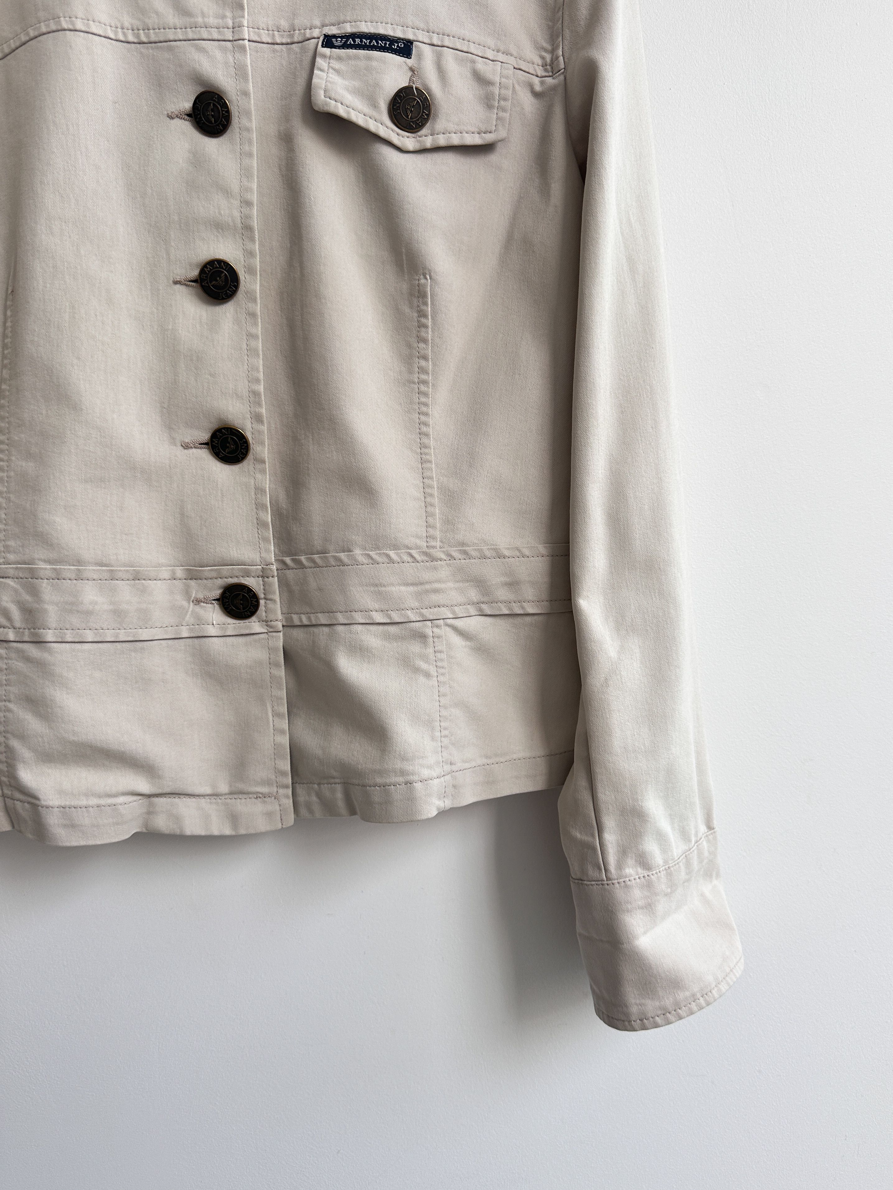Armani Armani Jeans Cream Jacket Size XL / US 12-14 / IT 48-50 - 7 Thumbnail