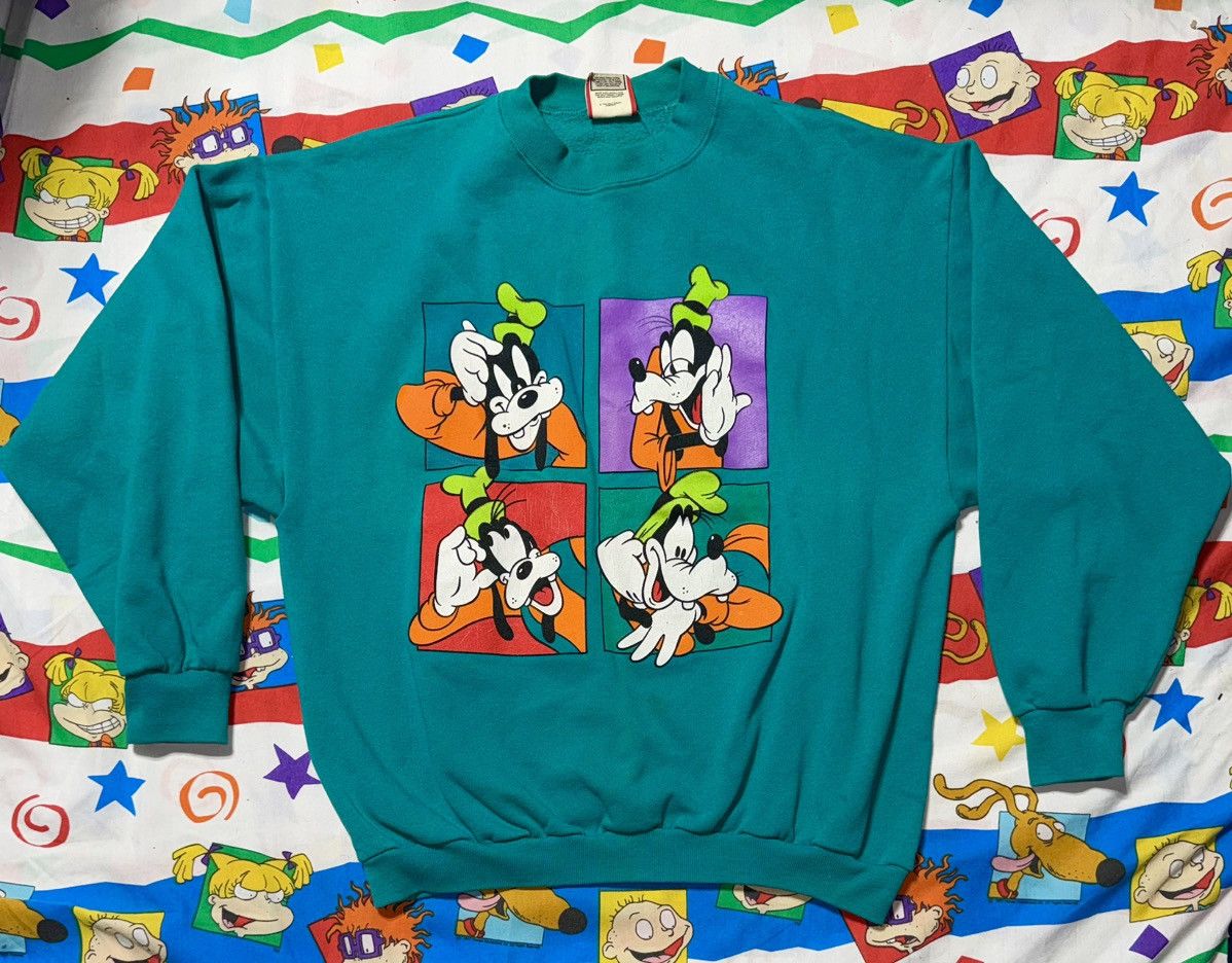 Disney Vintage 80s 90s Disney Designs Goofy Faces Sweatshirt OSFA Size US XXL / EU 58 / 5 - 2 Thumbnail