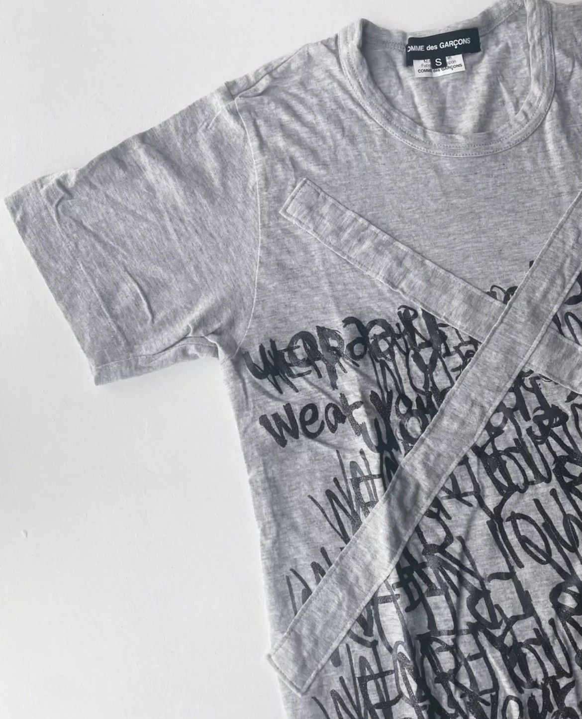 Comme des Garcons Comme Des Garcons fork slogan free tshirt - DMC Size US S / EU 44-46 / 1 - 5 Thumbnail