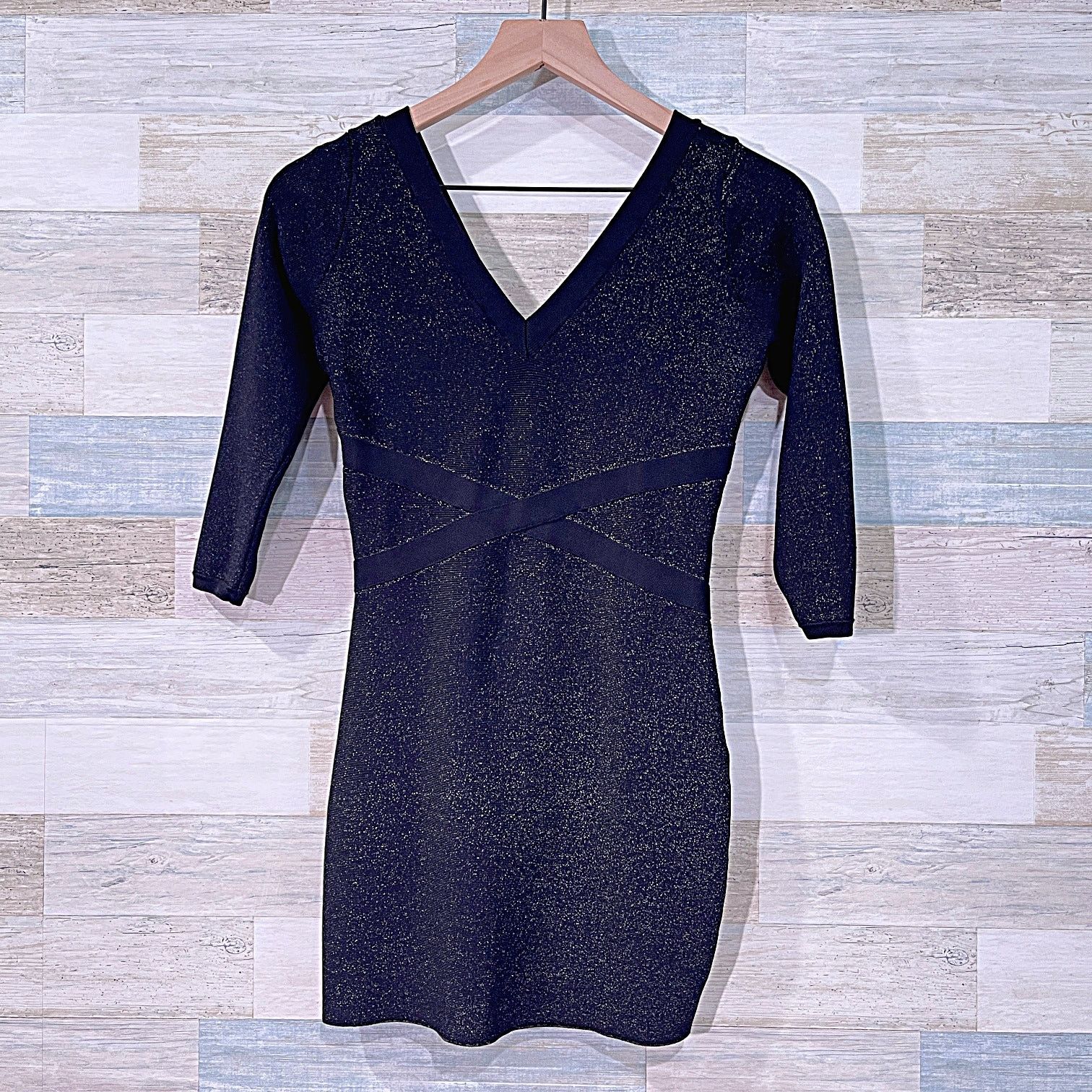 bebe black bodycon dress Maxi Logo Dress main image 1