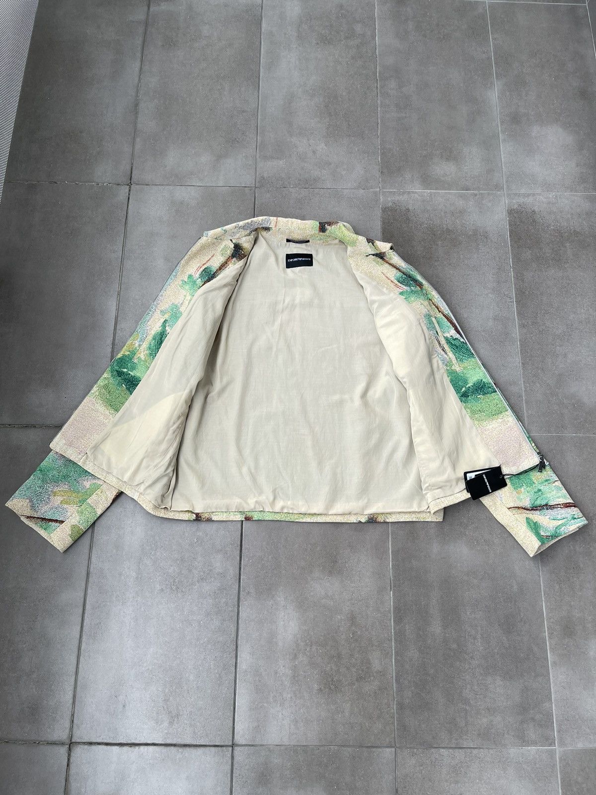 Emporio Armani !DS! FW22 Emporio Armani Green Palm Tree Summer Jacket Size US M / EU 48-50 / 2 - 20 Thumbnail