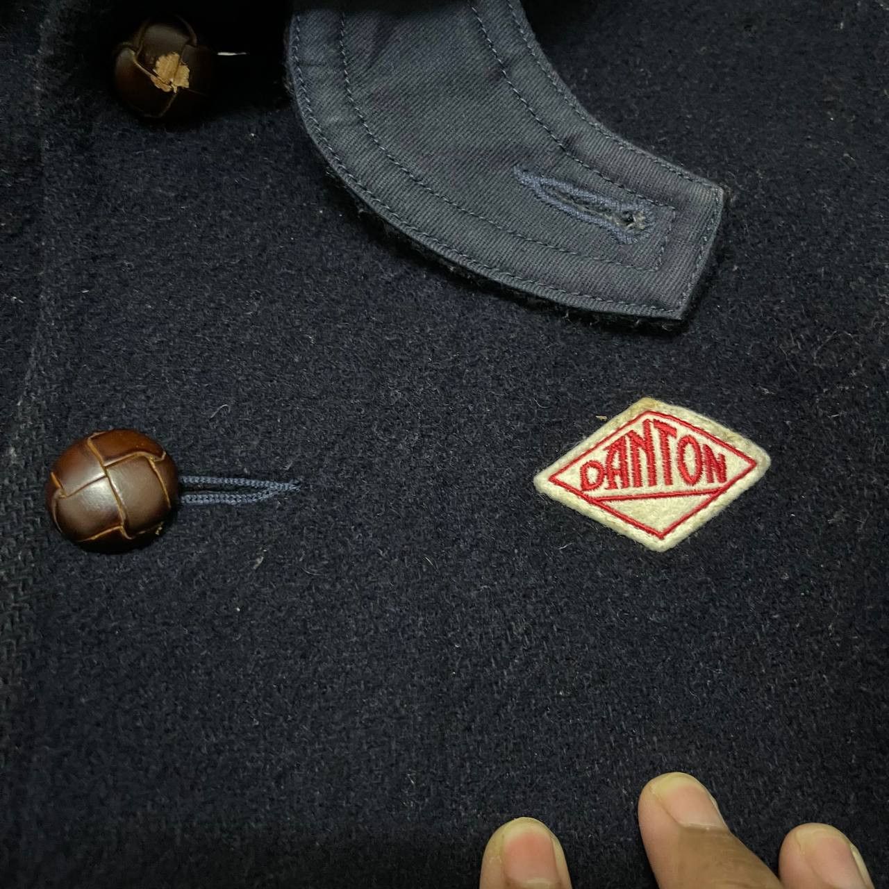 Danton Vintage Danton Vetements de Travail Wool Coat Jacket Size US S / EU 44-46 / 1 - 5 Thumbnail
