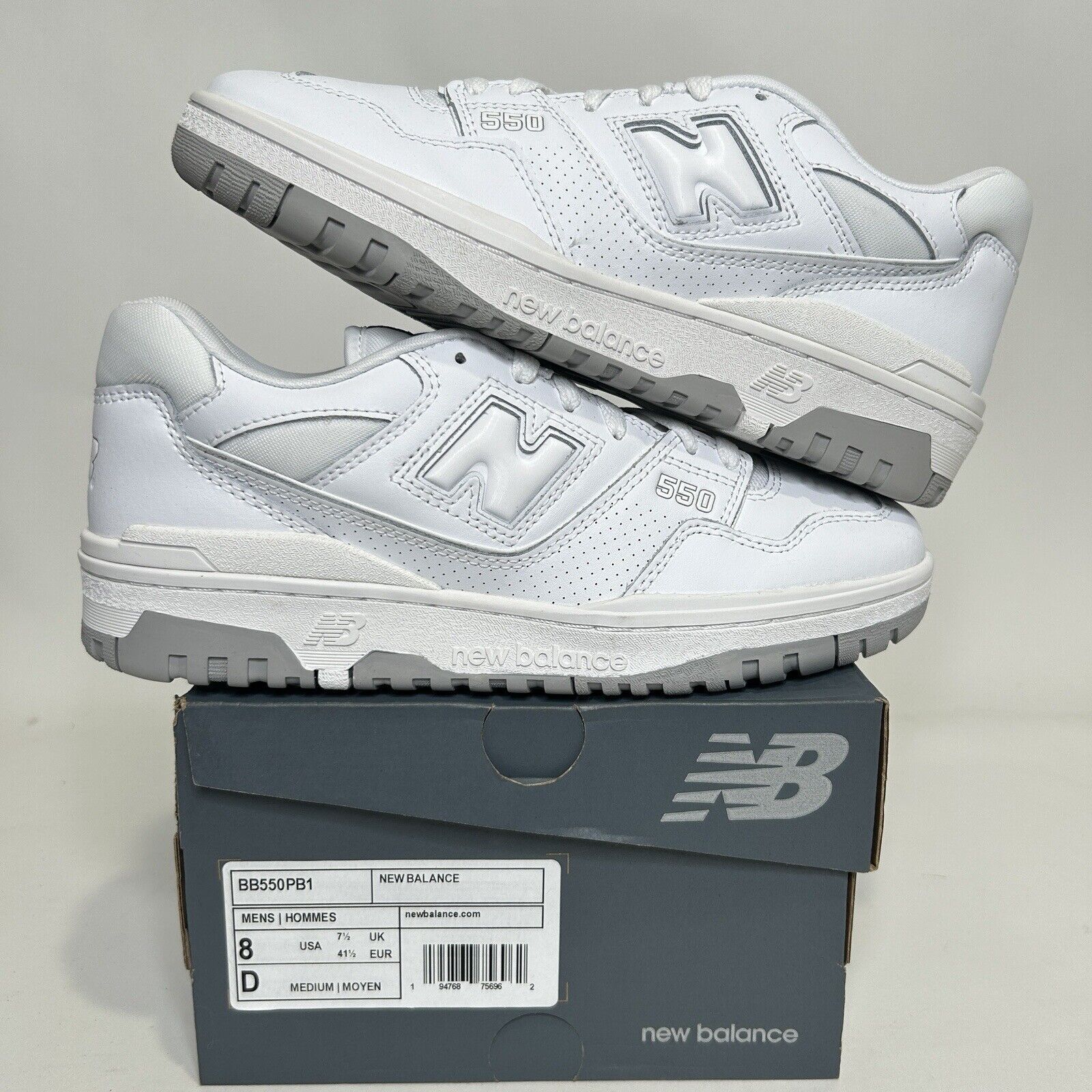 New Balance New Balance 550 “White Grey” 2024 Size US 8 / EU 41 - 1 Thumbnail