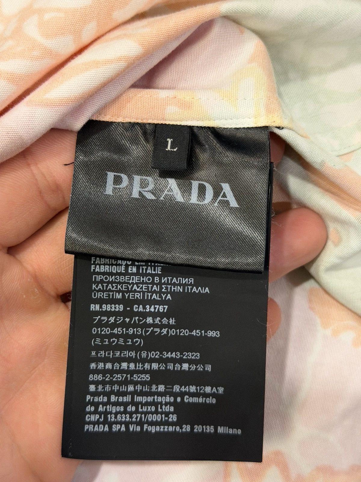 Prada Prada Dance/Floral Double Match Shirt - White Pink Size US S / EU 44-46 / 1 - 5 Thumbnail