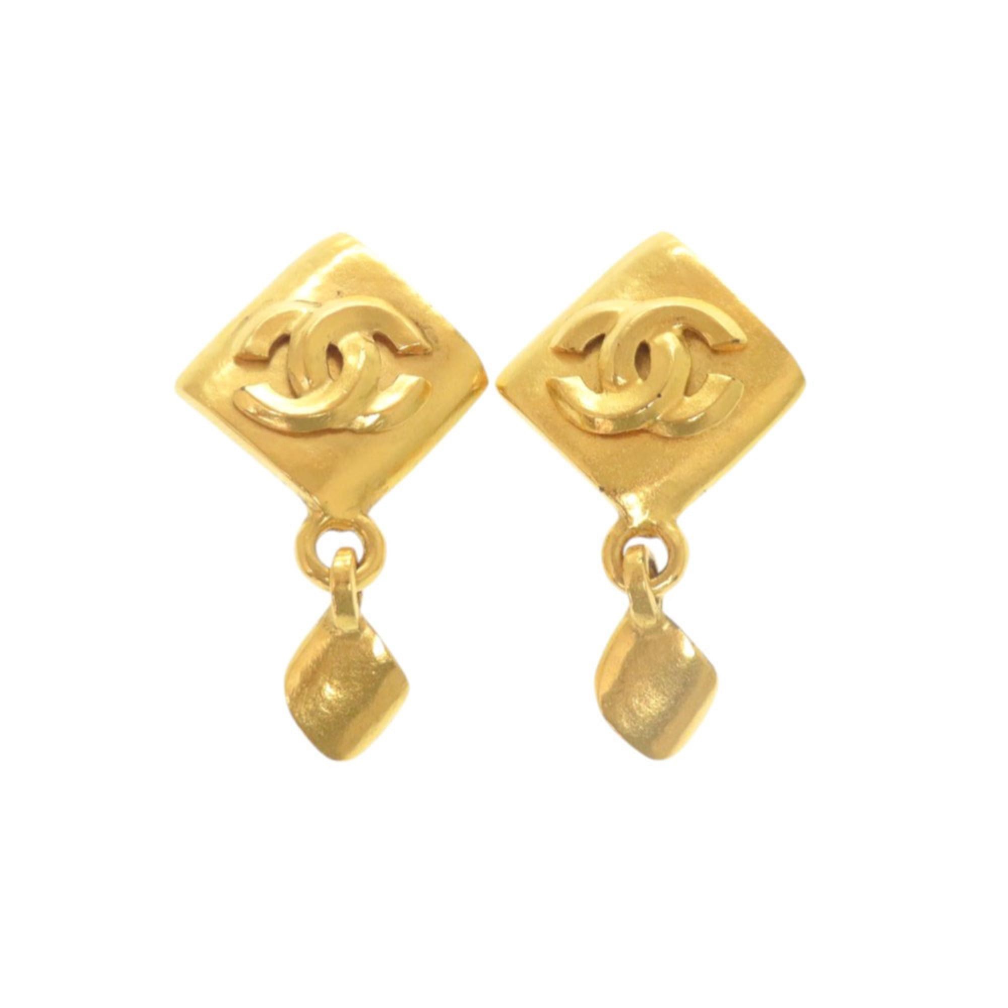 Chanel Excellent condition Chanel vintage Coco Mark metal gold earrings 0267 Size ONE SIZE - 1 Thumbnail