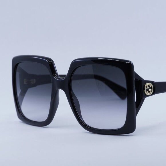 Gucci Gucci GG0876SA 001 Sunglasses Black Square Frame, Grey Size ONE SIZE - 8 Thumbnail