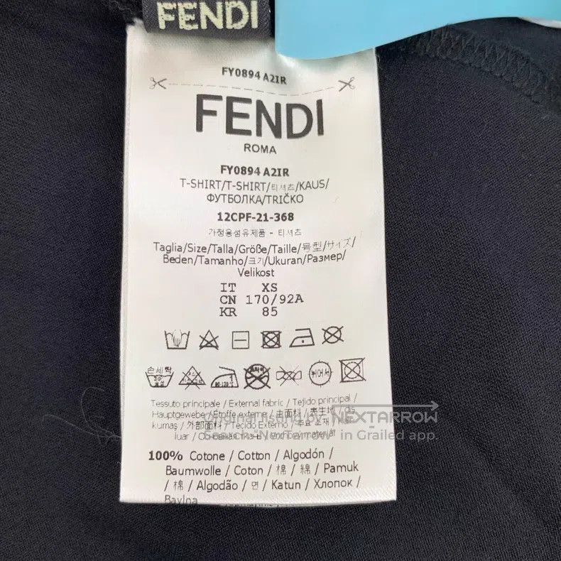 Fendi Fendi Black classic double F sequin design, cotton round-n Size US XS / EU 42 / 0 - 7 Thumbnail