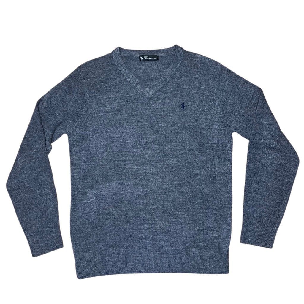 Polo Ralph Lauren × Vintage Polo Ralph Lauren Black Label Cashmere Men’s Gray Sweater L Size US L / EU 52-54 / 3 - 1 Thumbnail