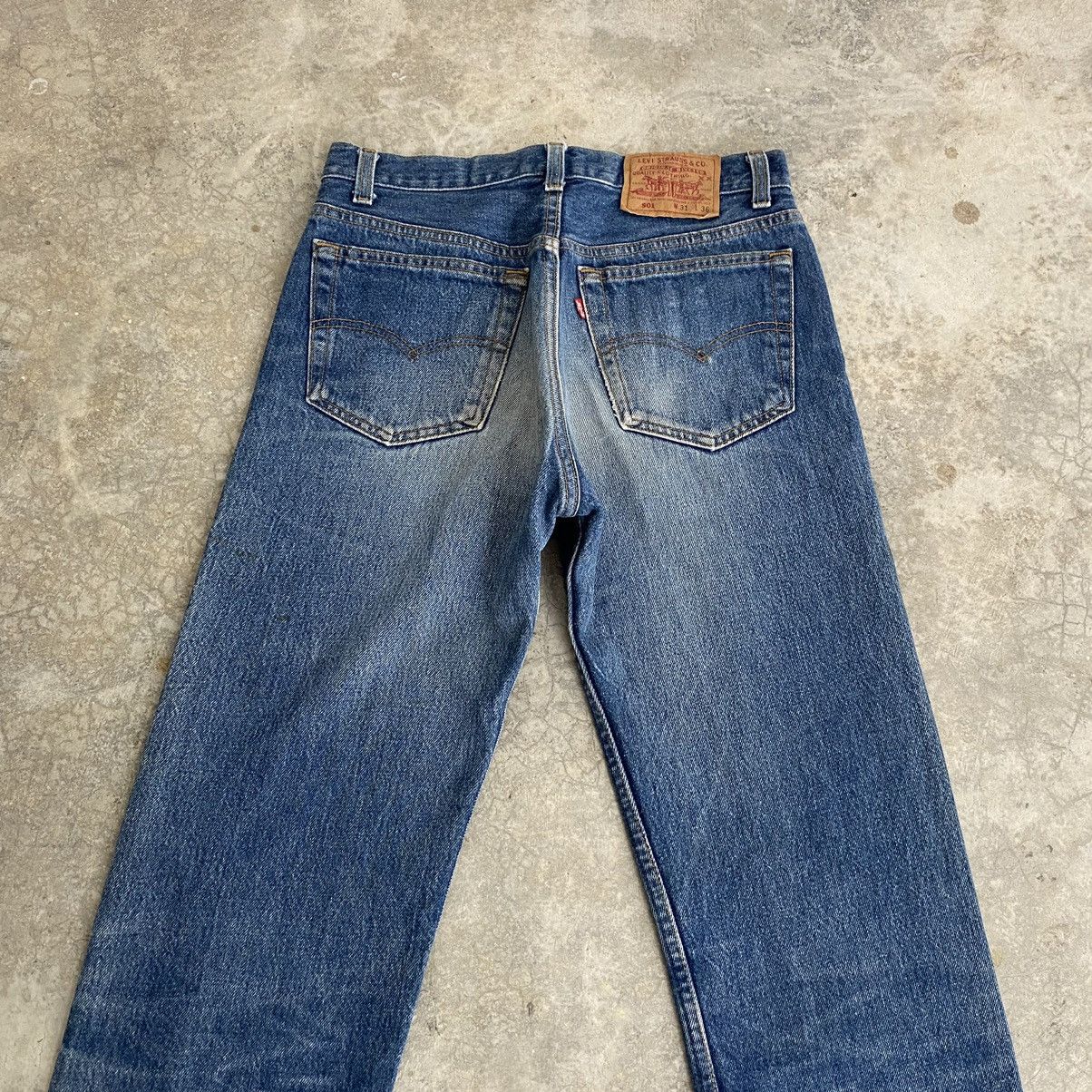 Levi's Size 29x32.5 Vintage 90’s Levis 501 Stonewashed Blue Jeans Size US 29 - 7 Thumbnail