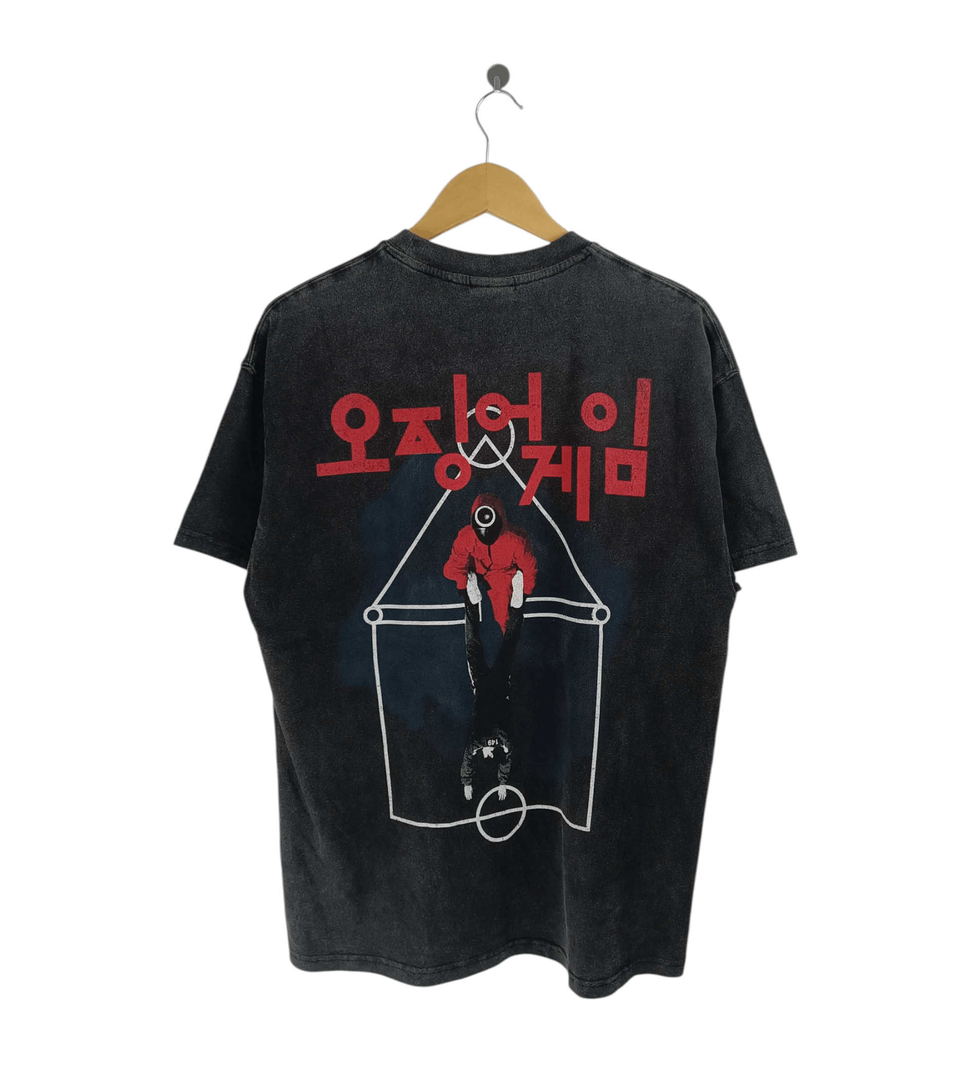 Vintage VINTAGE SQUID GAME X GOAT CREW FADED STYLE TEE HORROR CRIME Size US L / EU 52-54 / 3 - 2 Thumbnail