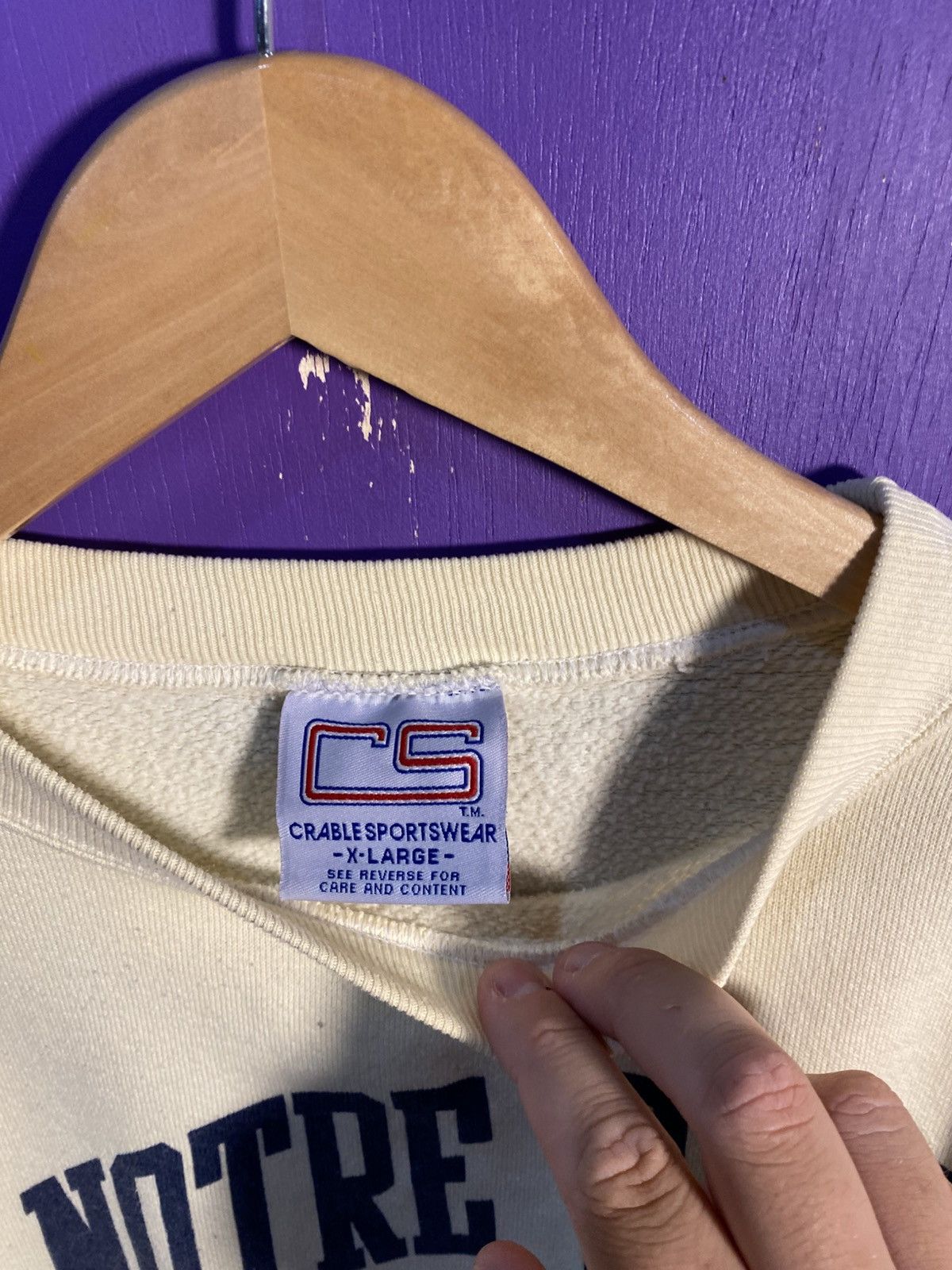 Other Vintage 90s Notre dame athletic dept sweatshirt Size US XL / EU 56 / 4 - 4 Thumbnail