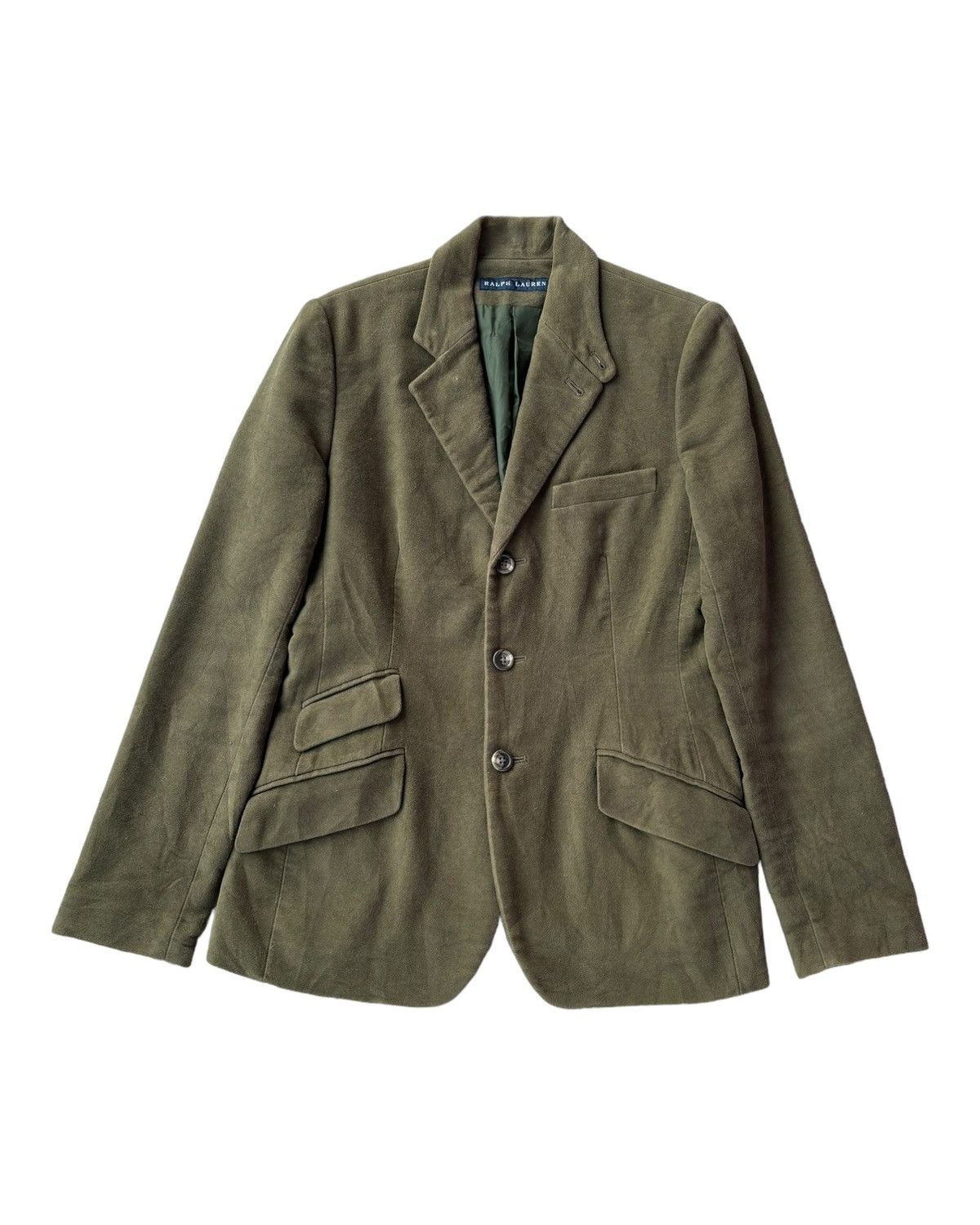 RALPH LAUREN GREEN BLAZER COAT