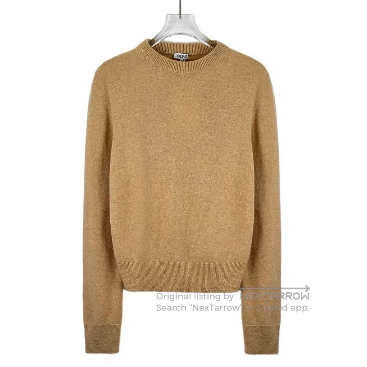 Loewe Loewe Brown Logo Backless Wool Sweater S. Size US S / EU 44-46 / 1 - 1 Thumbnail