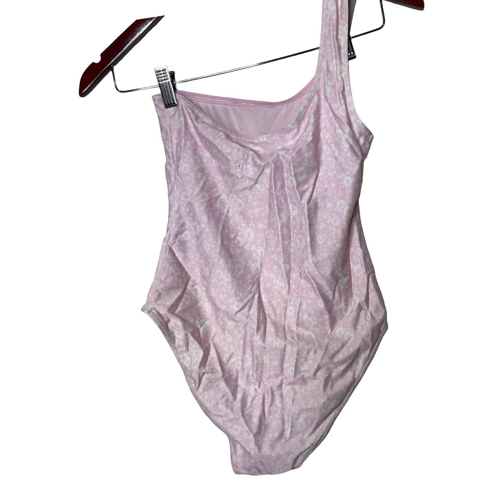 Ganni Ganni One-Shoulder Cherry Blossom One Piece Swimsuit Pink XS Size XS / US 0-2 / IT 36-38 - 4 Thumbnail