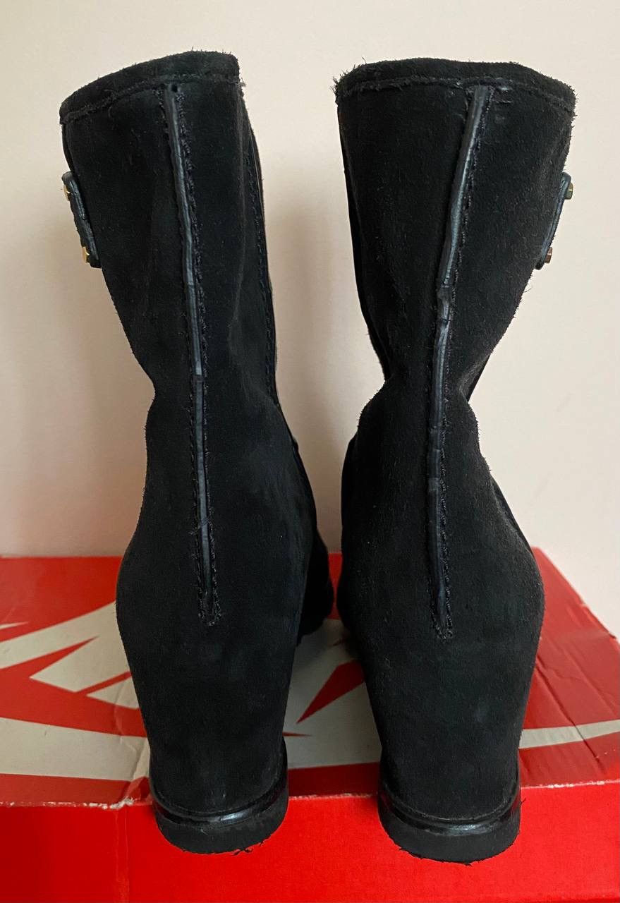 Marc Jacobs Marc By Marc Jacobs Hidden Wedge Faux Sherpa Boots Size US 11 / IT 41 - 4 Thumbnail