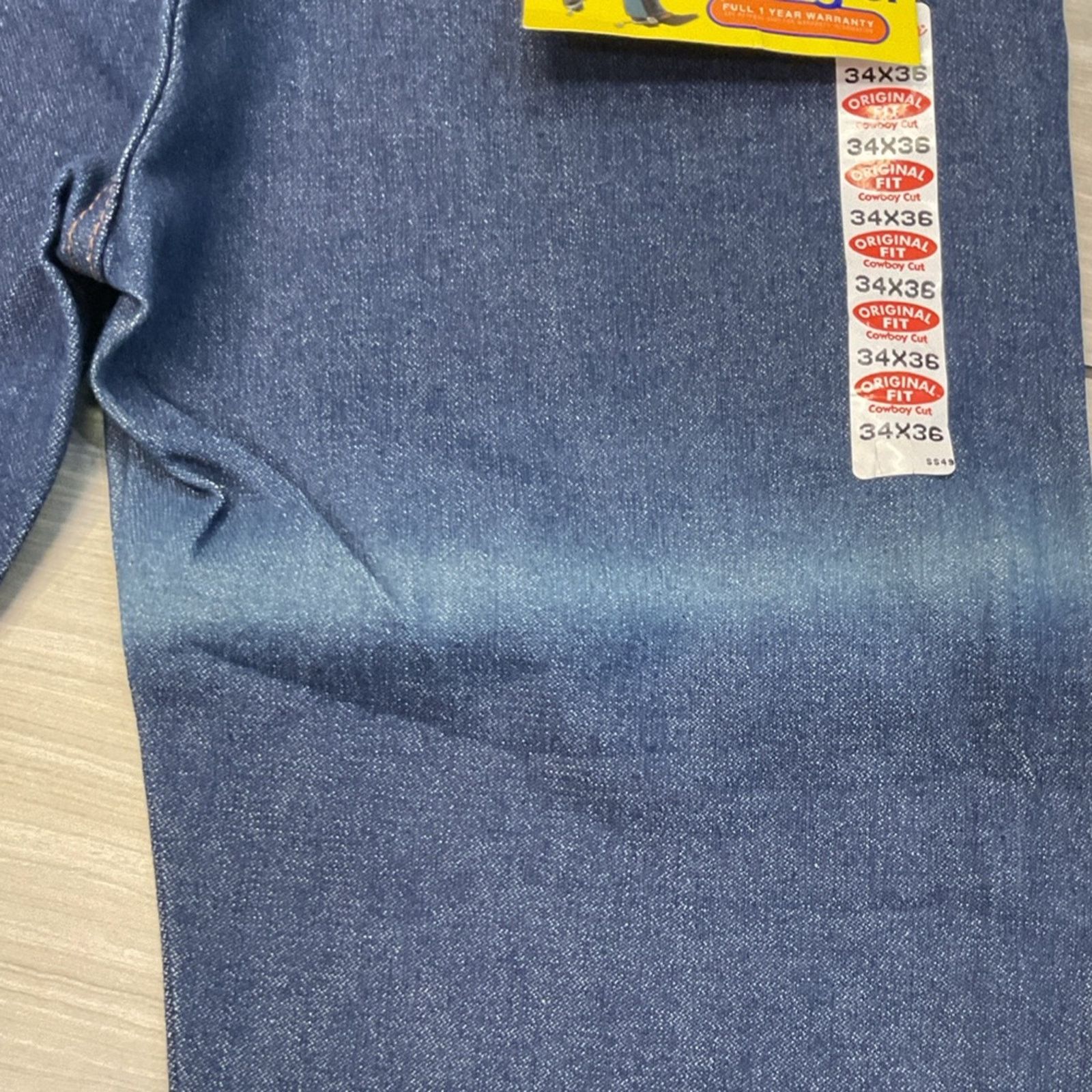 Wrangler Deadstock 90’s Wrangler Cowboy Cut 13MWZ Original Fit Jeans Size US 34 / EU 50 - 3 Thumbnail