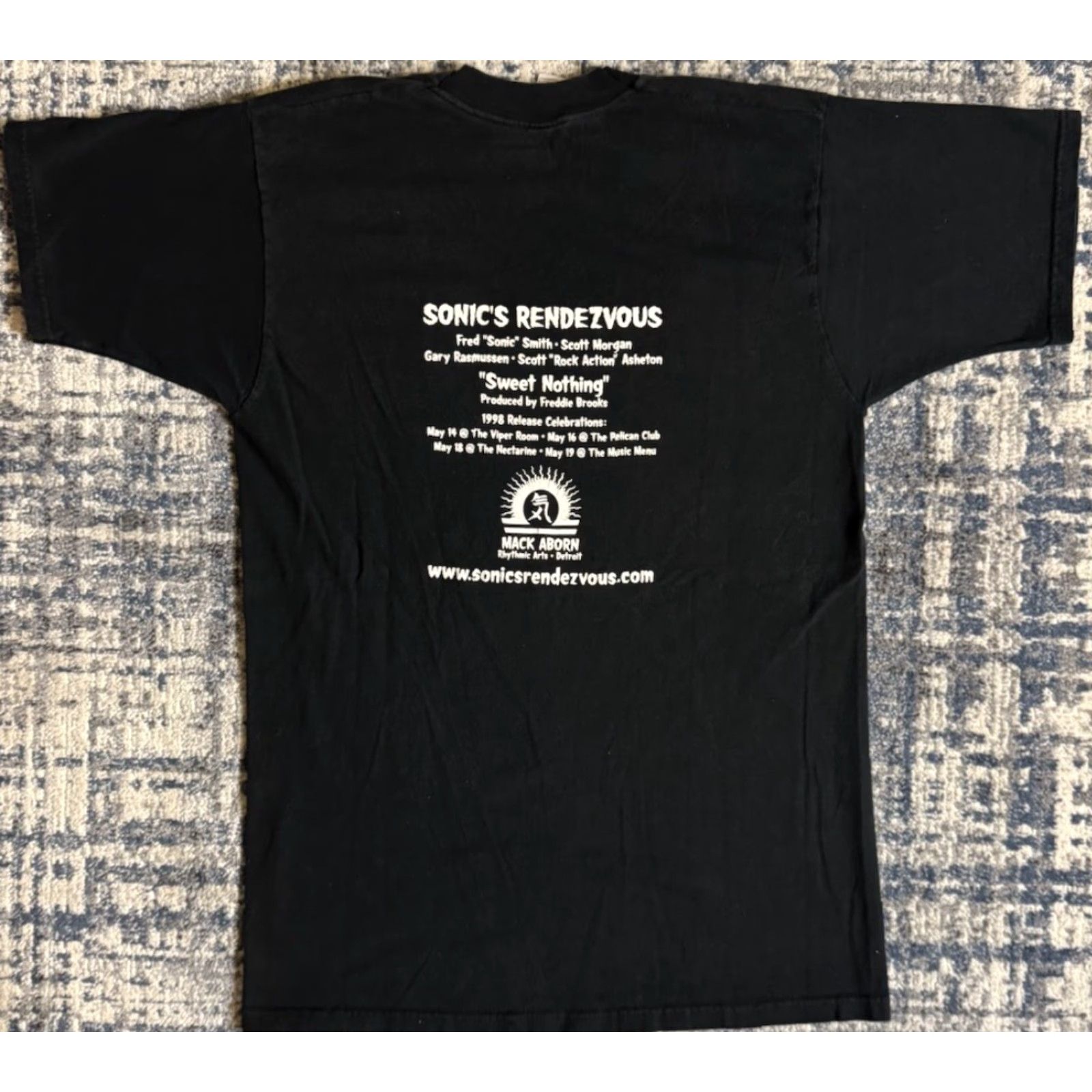 Fruit Of The Loom VINTAGE Sonic’s Rendezvous Band Sweet Nothing Release Party T Shirt XL MC5 Shirt Men Rock 90s Black Cotton Double-Sided Logo Images? Size US XL / EU 56 / 4 - 3 Thumbnail
