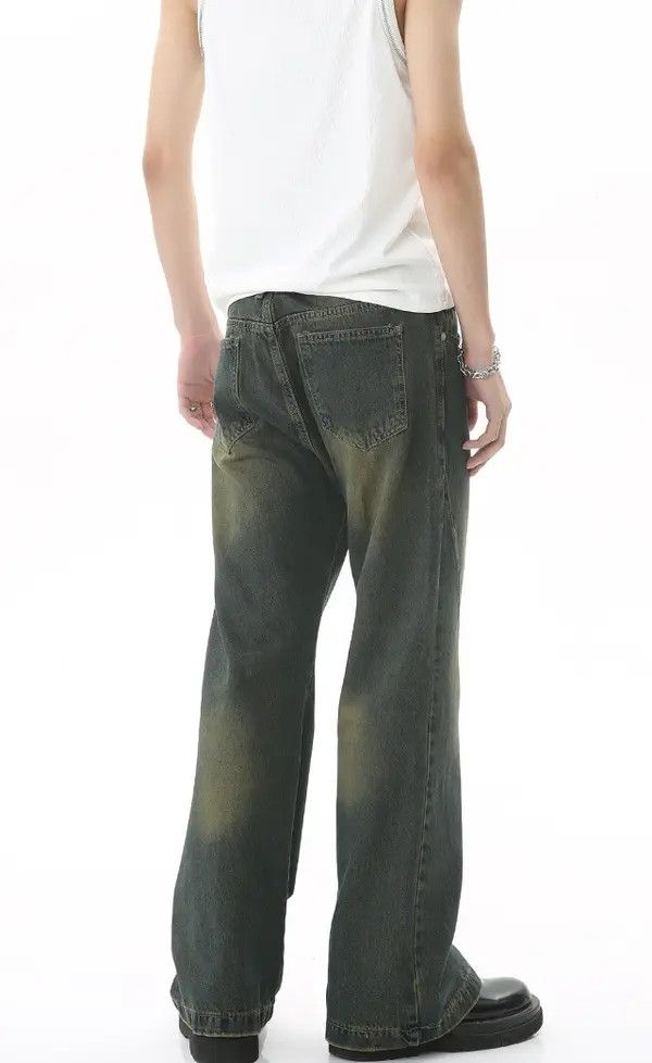 Japanese Brand Vintage distressed blue mid-rise loose bootcut jeans Size US 32 / EU 48 - 6 Thumbnail