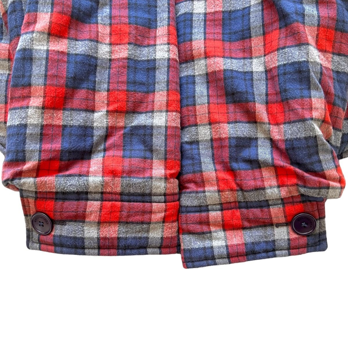 Balenciaga BALENCIAGA 17AW DEMNA GVASALIA PADDED FLANNEL SHIRTS JACKET Size US M / EU 48-50 / 2 - 8 Thumbnail