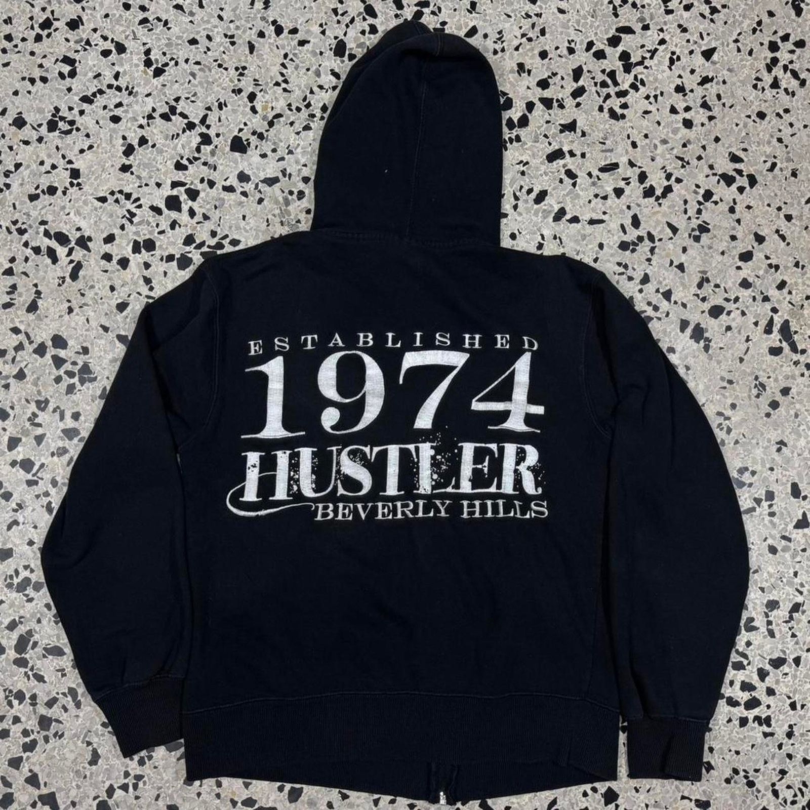 Vintage VINTAGE Y2K HUSTLER MAGAZINE EMBROIDERED ZIP UP PROMO HOODIE Size US M / EU 48-50 / 2 - 1 Thumbnail