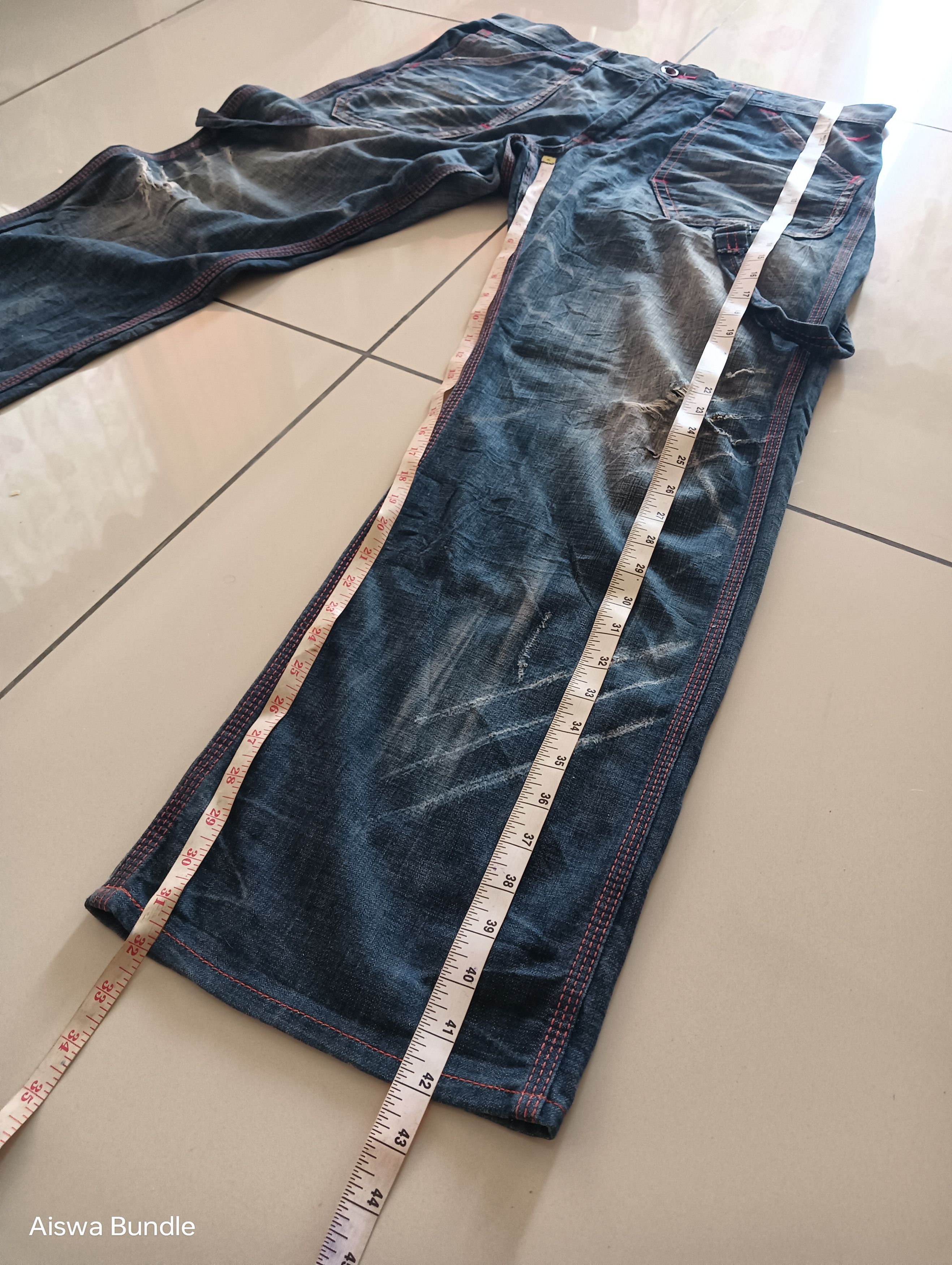 Edwin × Japanese Brand Edwin Blue Trip Distressed Denim Size US 38 / EU 54 - 19 Thumbnail