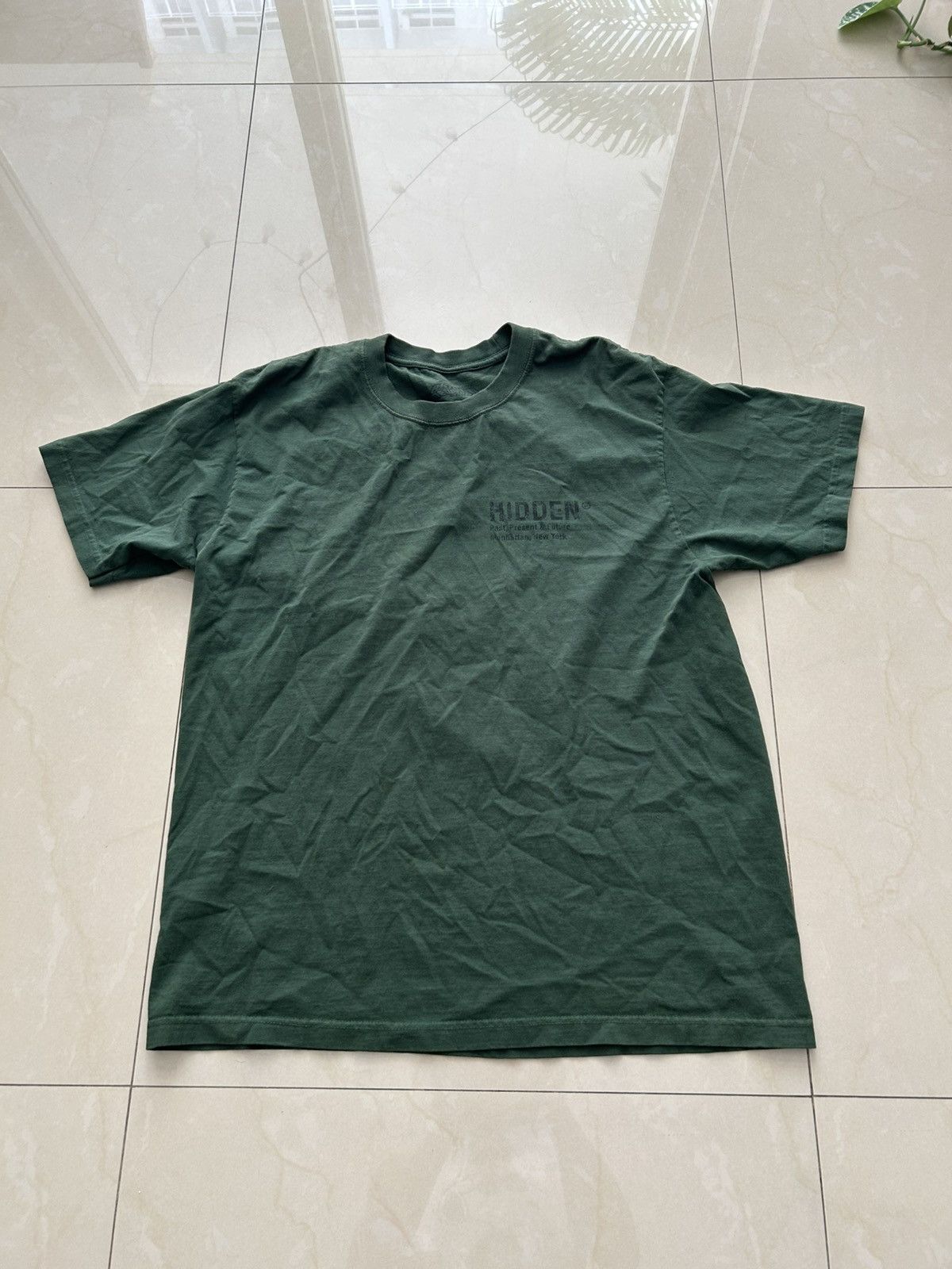 HIDDEN Hidden Dark Green Paisley Logo Tee Size US XL / EU 56 / 4 - 1 Thumbnail