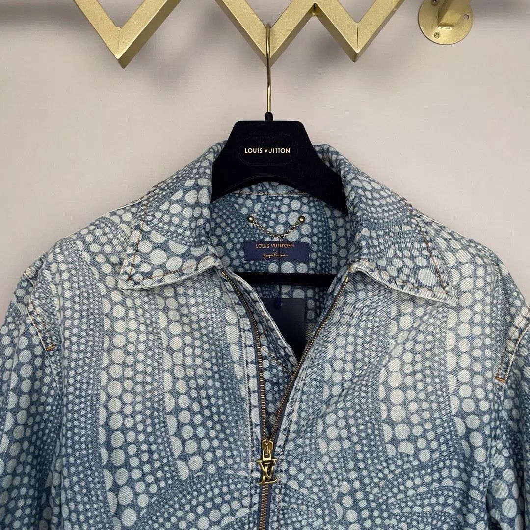 Louis Vuitton LV Yayoi Kusama Polka Dot Denim Zip Jacket. Size US S / EU 44-46 / 1 - 3 Thumbnail