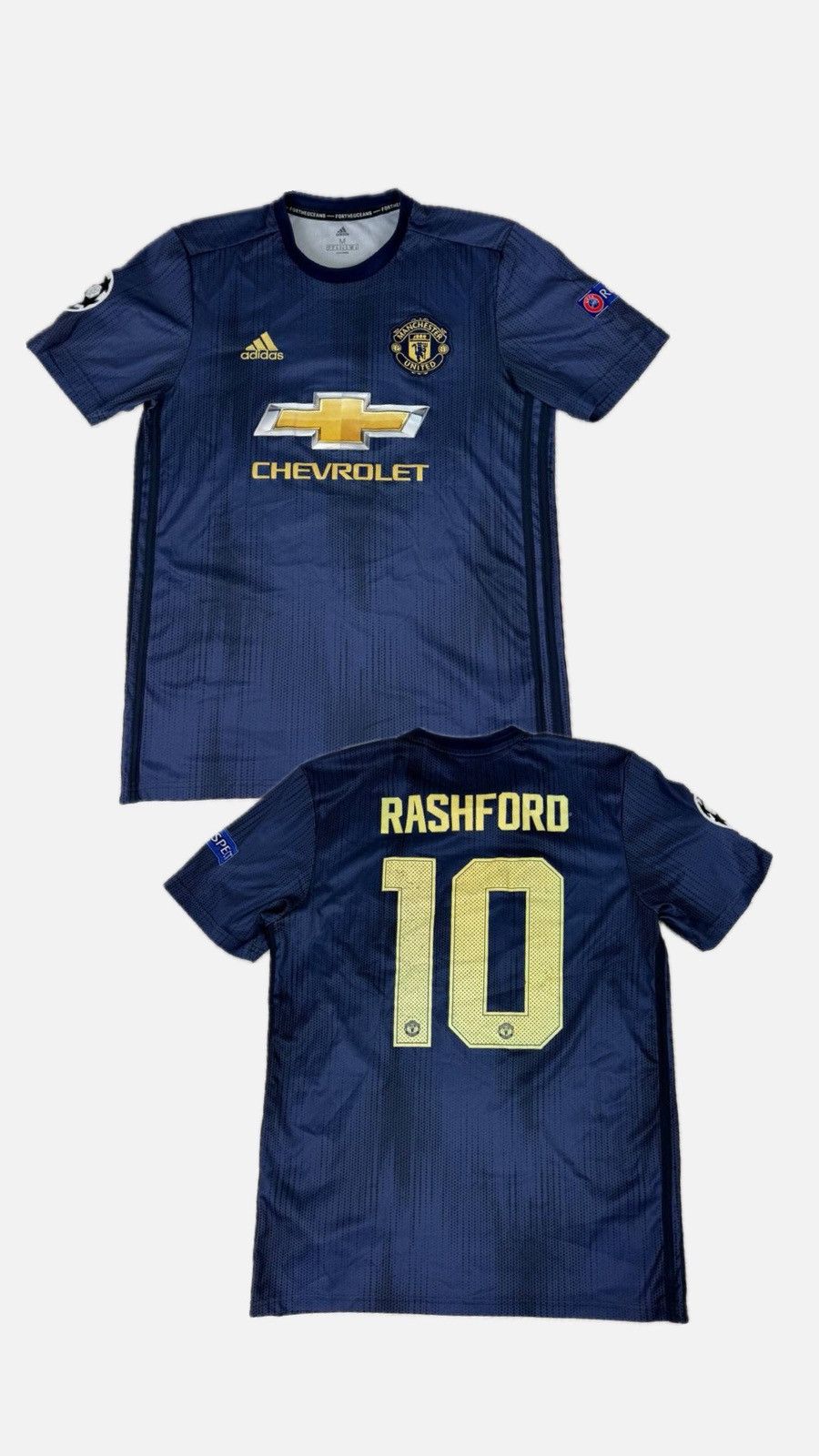 Adidas Manchester United 2018 2019 Rashford #10 Third Jersey