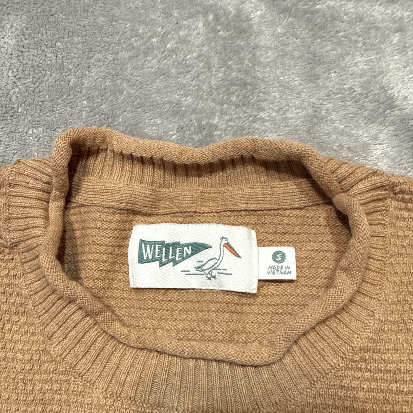 Vintage Wellen Sweater Mens S Grain Neutral Huckberry Organic Cotton Cashmere Roll Neck Beige Pullover Mens Size S Size US S / EU 44-46 / 1 - 3 Thumbnail