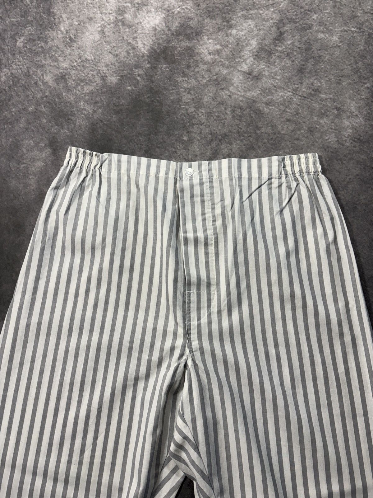 Vintage Vintage Striped Pajamas 90s Sleep Set Matching Suit Prison Size US 35 - 6 Thumbnail