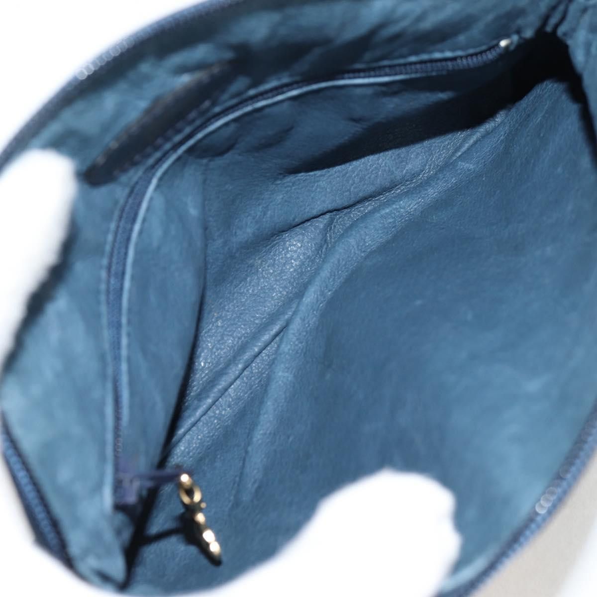 Gucci GUCCI Micro GG Canvas Shoulder Bag Suede Navy Gold 001 261 Size ONE SIZE - 19 Thumbnail