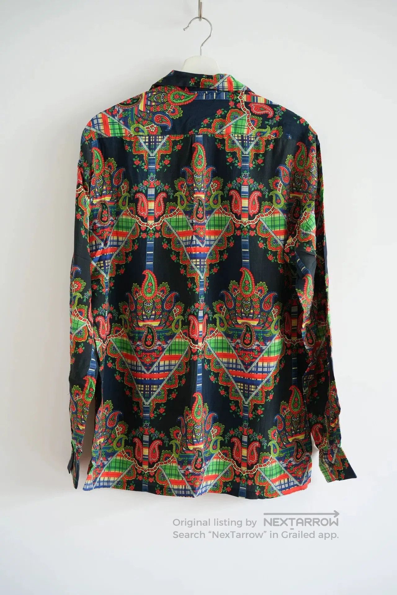 Y's for Men Yohji Yamamoto Silk Printed Shirt 04ss. Size US M / EU 48-50 / 2 - 2 Thumbnail