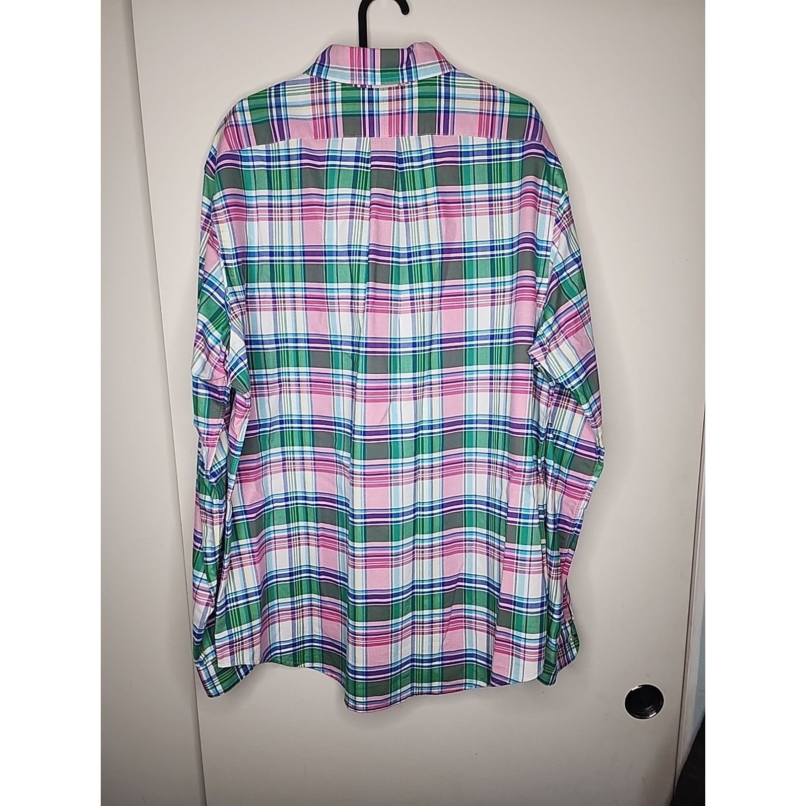 Polo Ralph Lauren Ralph Lauren Shirt Mens XLarge Down Flesh Pony Plaid Pink Size US XL / EU 56 / 4 - 5 Thumbnail