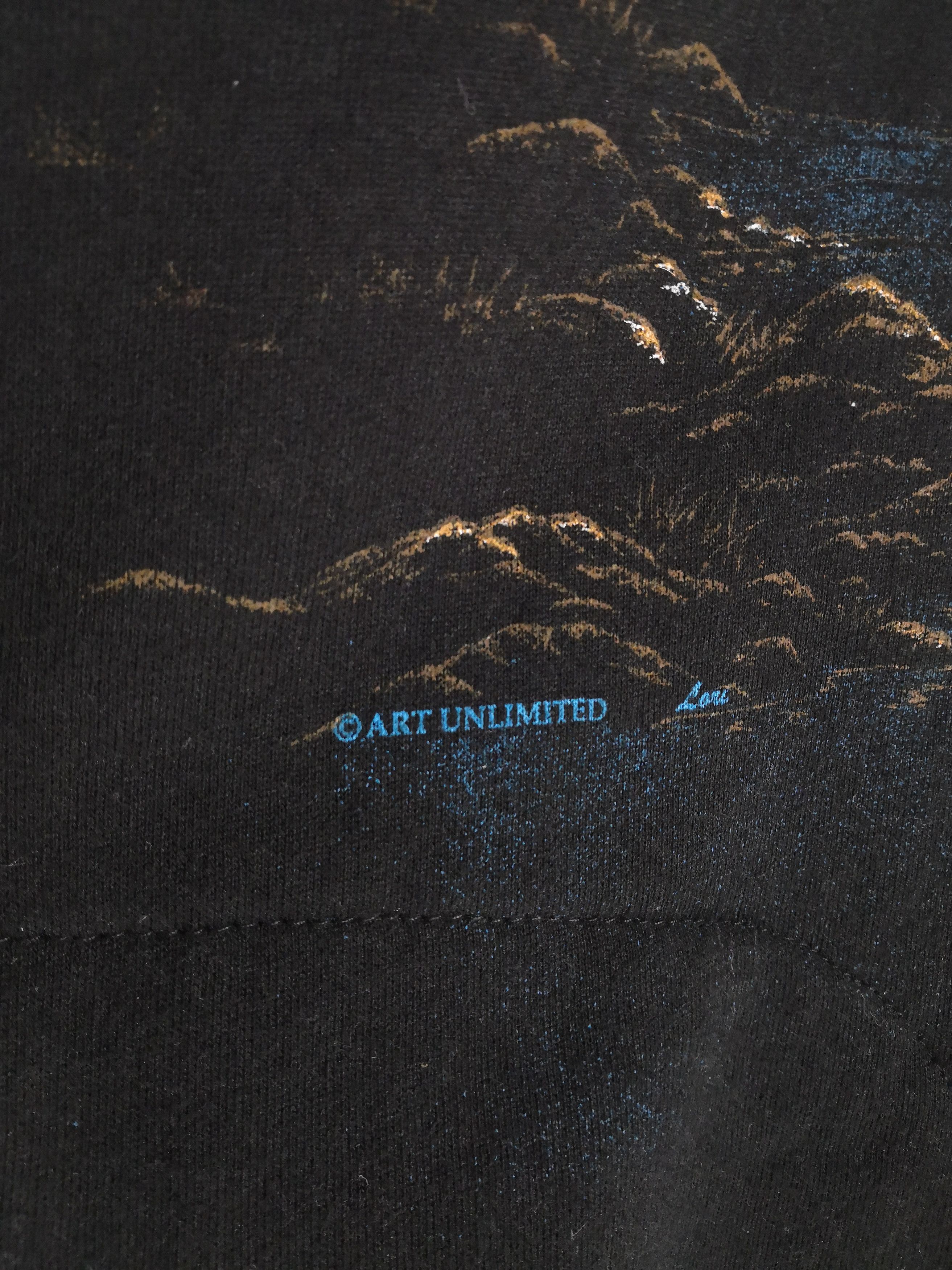 Vintage Vintage 90s Habitat Art Sweatshirt Eagle Overprint Sweater Size US L / EU 52-54 / 3 - 5 Thumbnail
