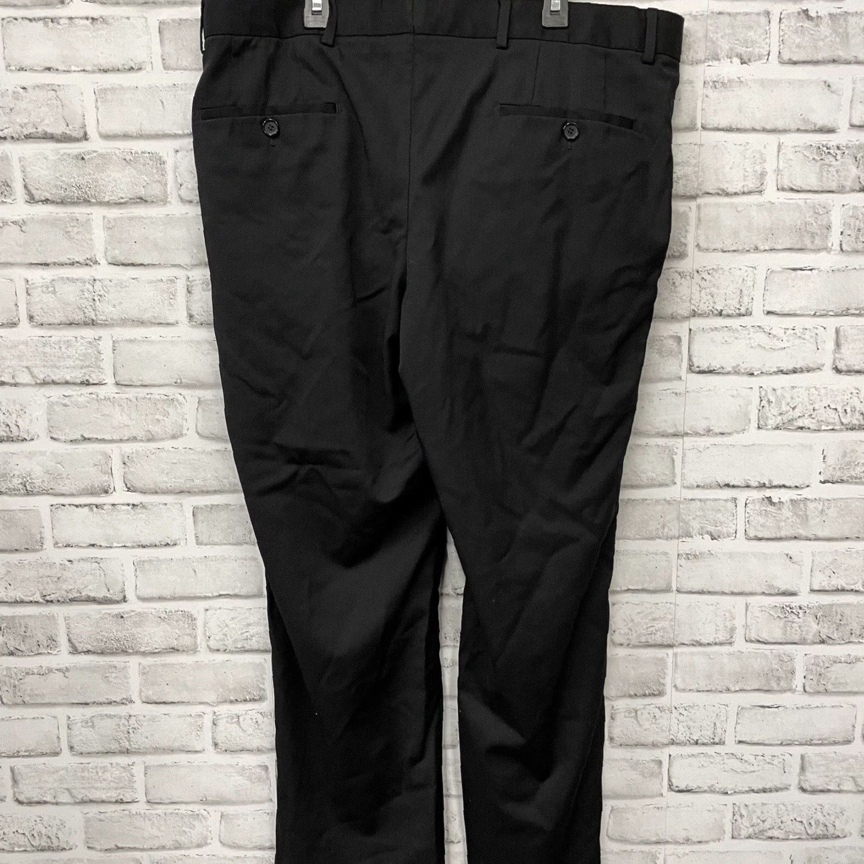 Vintage Hugo Boss Black Wool Dress Pants Mens Size 38x28 Straight Regular Size US 38 / EU 54 - 5 Thumbnail