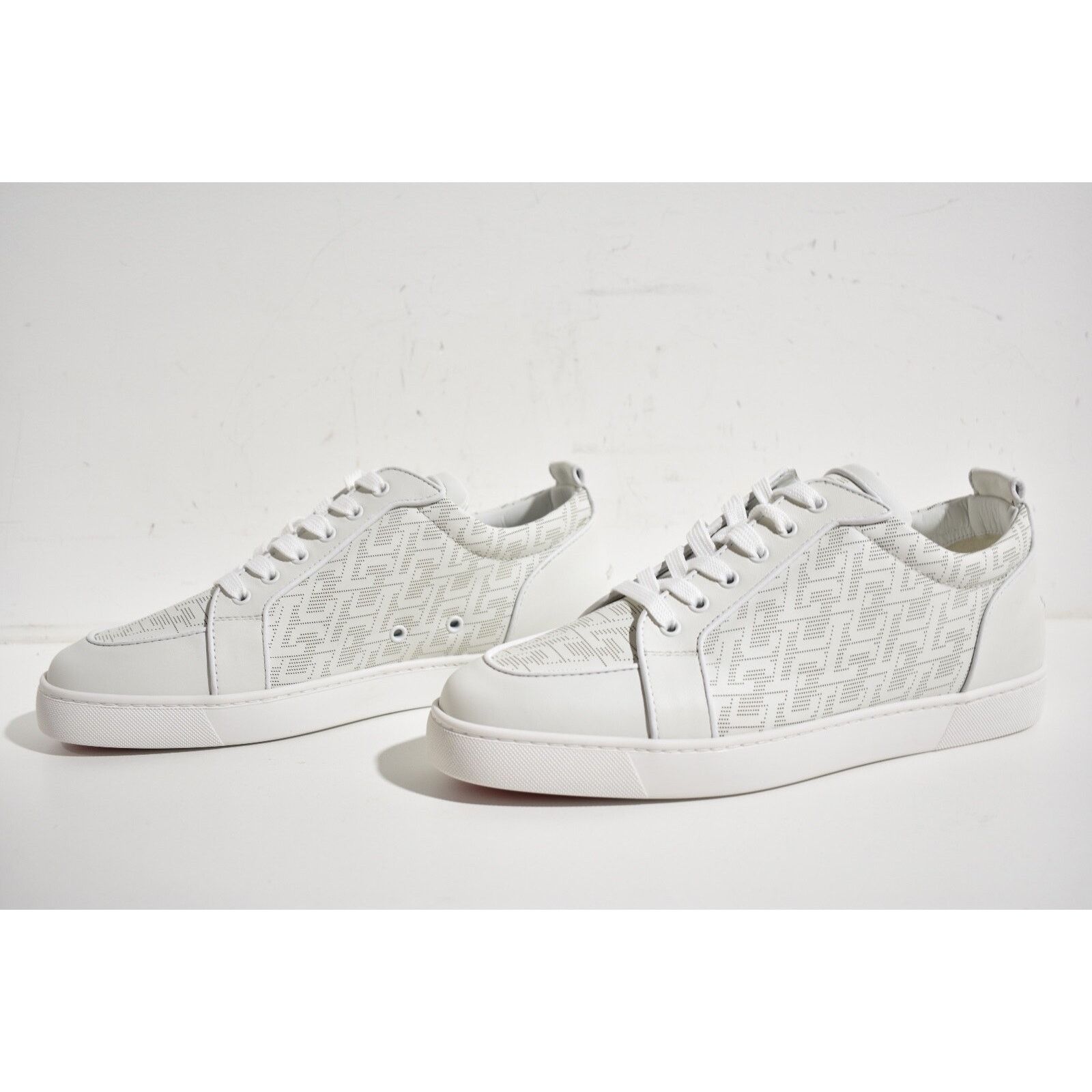 Christian Louboutin Christian Louboutin Mens Rantulow Orlato Flat White Techno Size US 13 / EU 46 - 9 Thumbnail