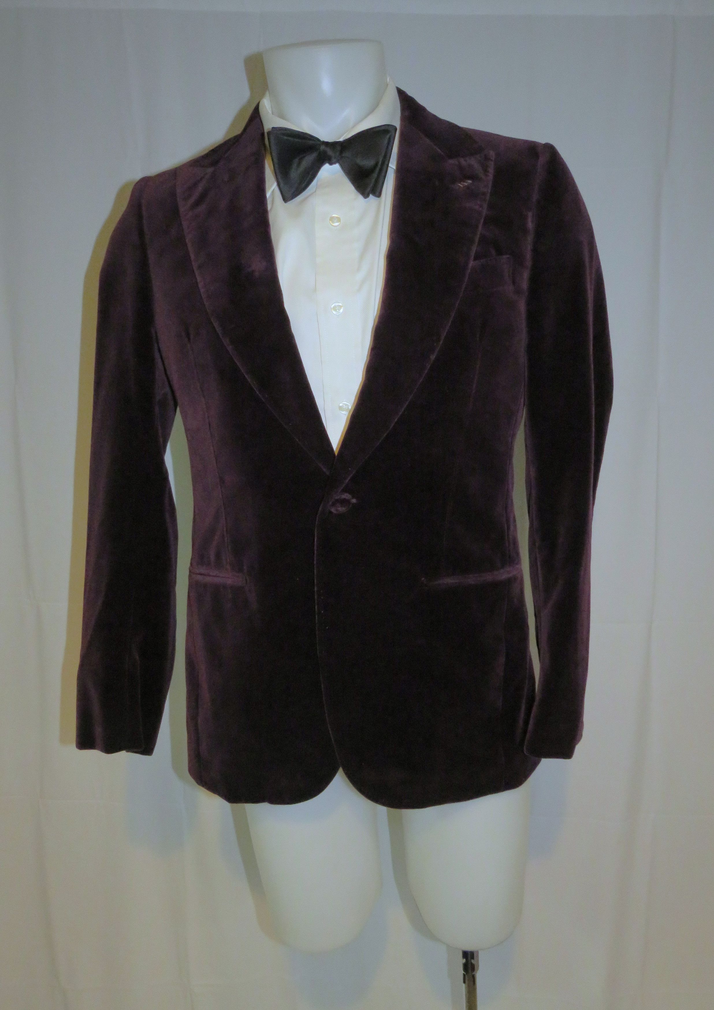 Ermenegildo Zegna Burgundy Velvet Current One Button Evening Jacket 38R NWT Size 38R - 6 Thumbnail