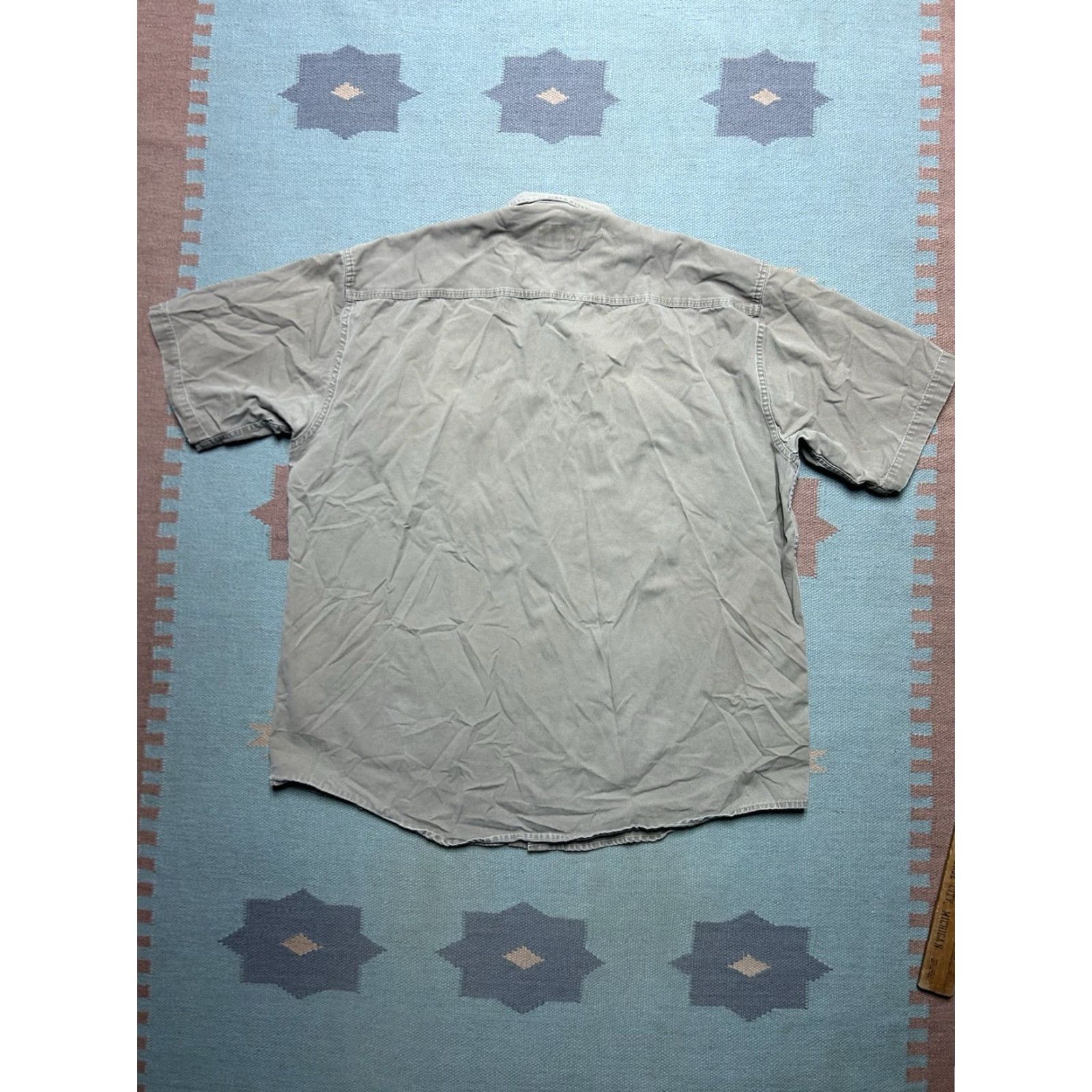 Vintage VINTAGE Cabela's Short Sleeve Shirt Canvas Cotton Beige XL Tall Button-Up Men Size US XL / EU 56 / 4 - 6 Thumbnail