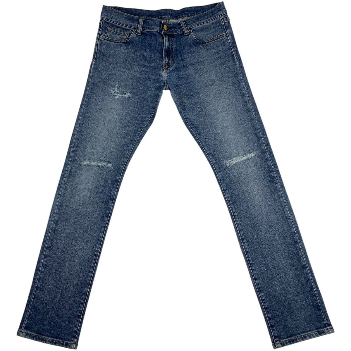 Carhartt 🔥LASTDROP🔥 Carhartt Rebel Distressed Denim Jeans Slim Pants Size US 31 - 4 Thumbnail