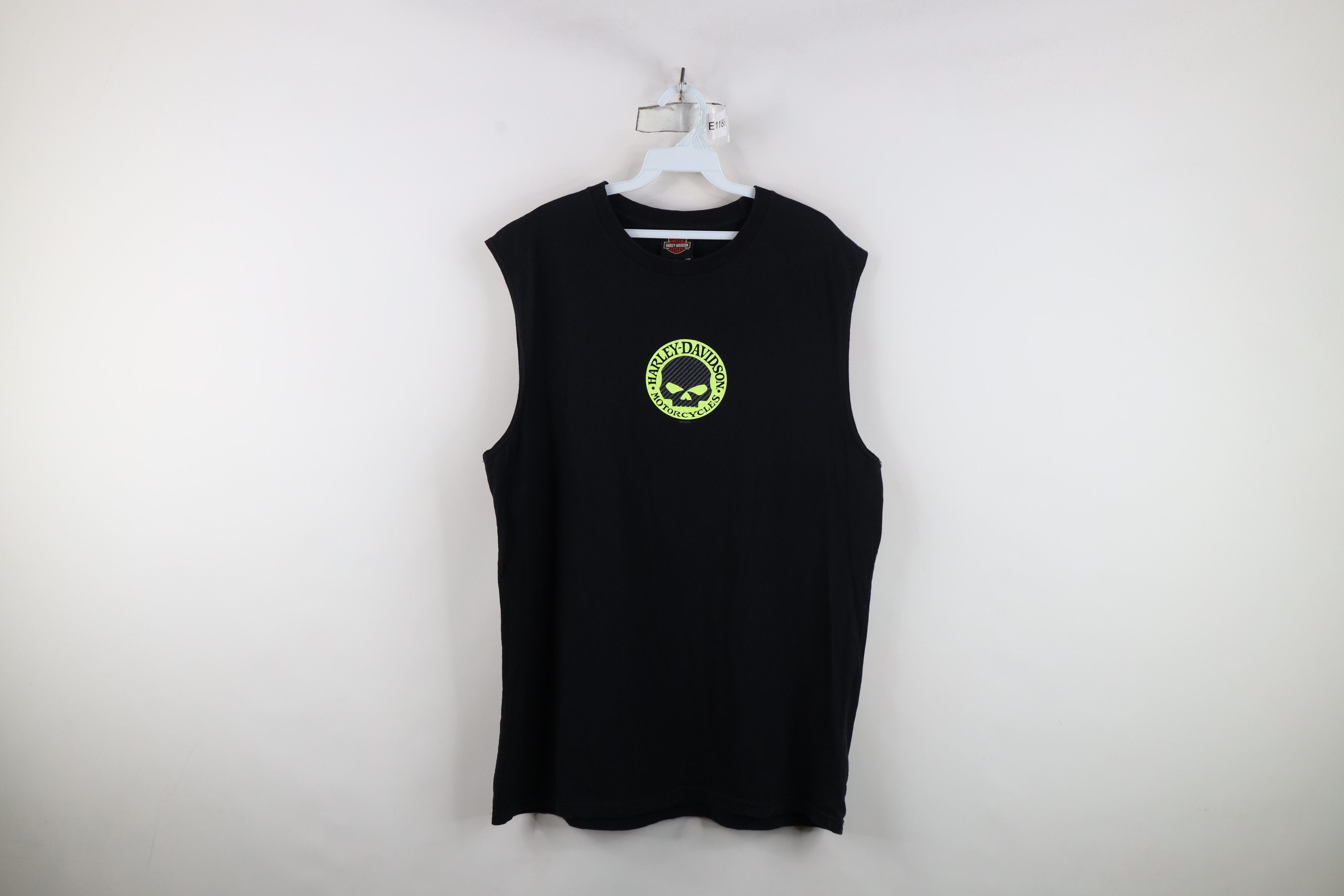 Harley Davidson Vintage Y2K Harley Davidson Skull Sleeveless Muscle T-Shirt Size US L / EU 52-54 / 3 - 1 Thumbnail
