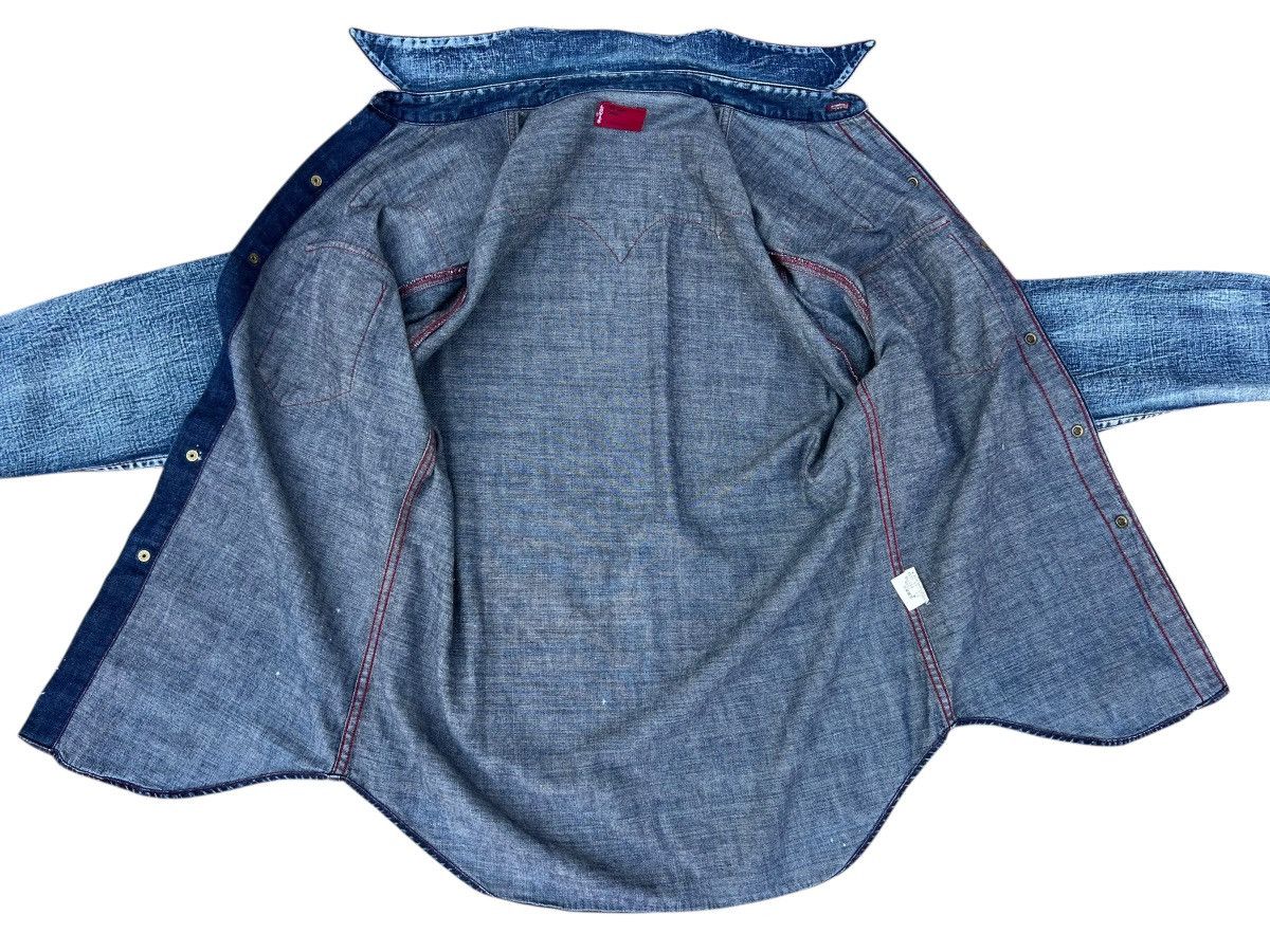 Levi's 2001 Levi’s Red Tab Slim Denim Western Shirt Snap Button Size US L / EU 52-54 / 3 - 14 Thumbnail