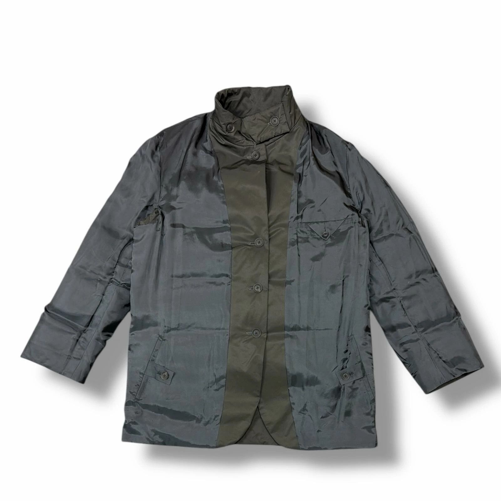 Yohji Yamamoto Yohji Yamamoto 25AW PRINTED HORIZONTAL PADDED STAND JACKET Size US L / EU 52-54 / 3 - 4 Thumbnail