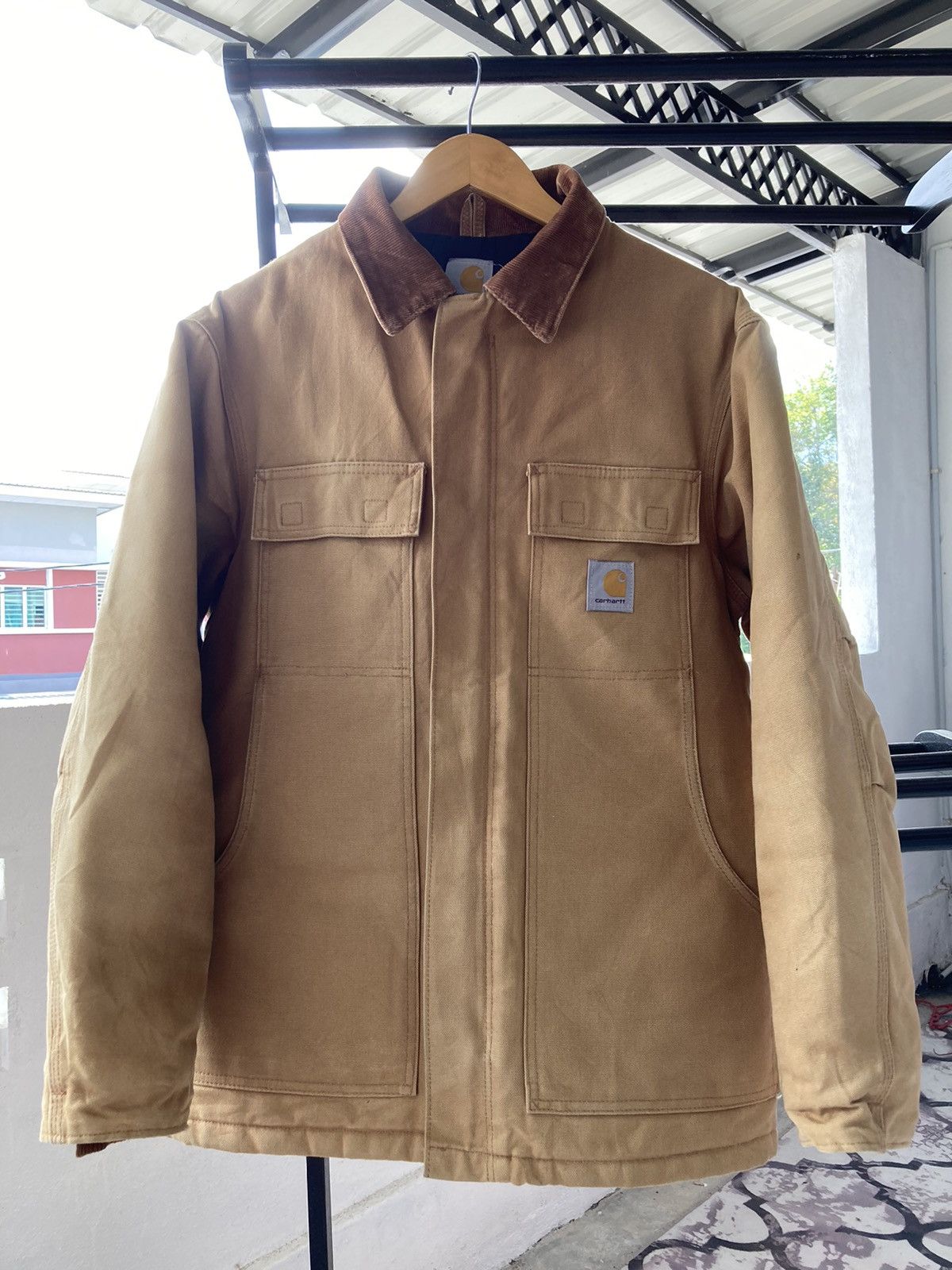 Carhartt × Vintage Vtg Carhartt Brown Duck Insulated Traditional Coat Size US M / EU 48-50 / 2 - 1 Thumbnail