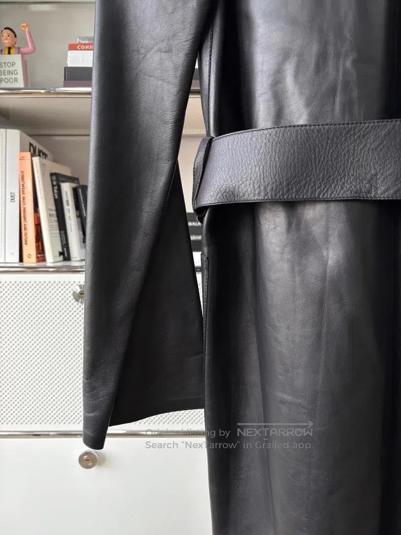 Loewe Loewe Soft lamb leather trench coat, black V-neck with tie Size XXS / US 00 / IT 34 - 8 Thumbnail